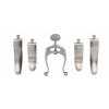 Parkes Anal Self Retaining Retractor with Winding Mechanism Two Pairs of Rotating Blades 95mm x 24mm & 75mm x 24mm