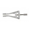 Alms Skin Retractor Self Retaining, 4 Hook Sharp, Proximal Screw Action 50mm Arm Length, Claw 10mm Wide & 5.5mm Deep, 60mm spread, Overall Length 75mm