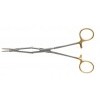 Naunton Morgan Needle Holder Tungsten Carbide Jaws, Serration Pitch 0.5mm for Suture Size 5 to 4/0, Overall Length, Converse Action 185mm