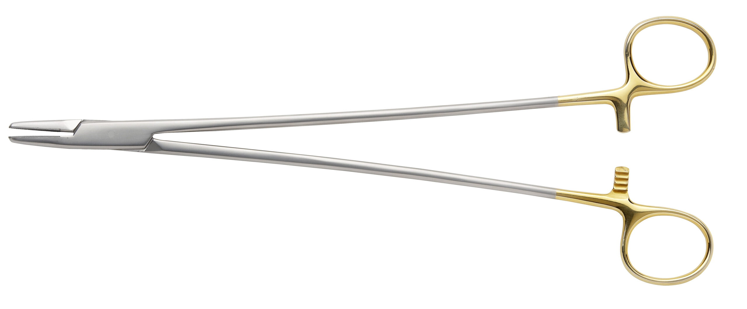 Masson Needle Holder with Tungsten Carbide Inserts (Serration Pitch 0.5mm for Suture Size 5 to 4/0) Overall Length 265mm - Bolton Surgical