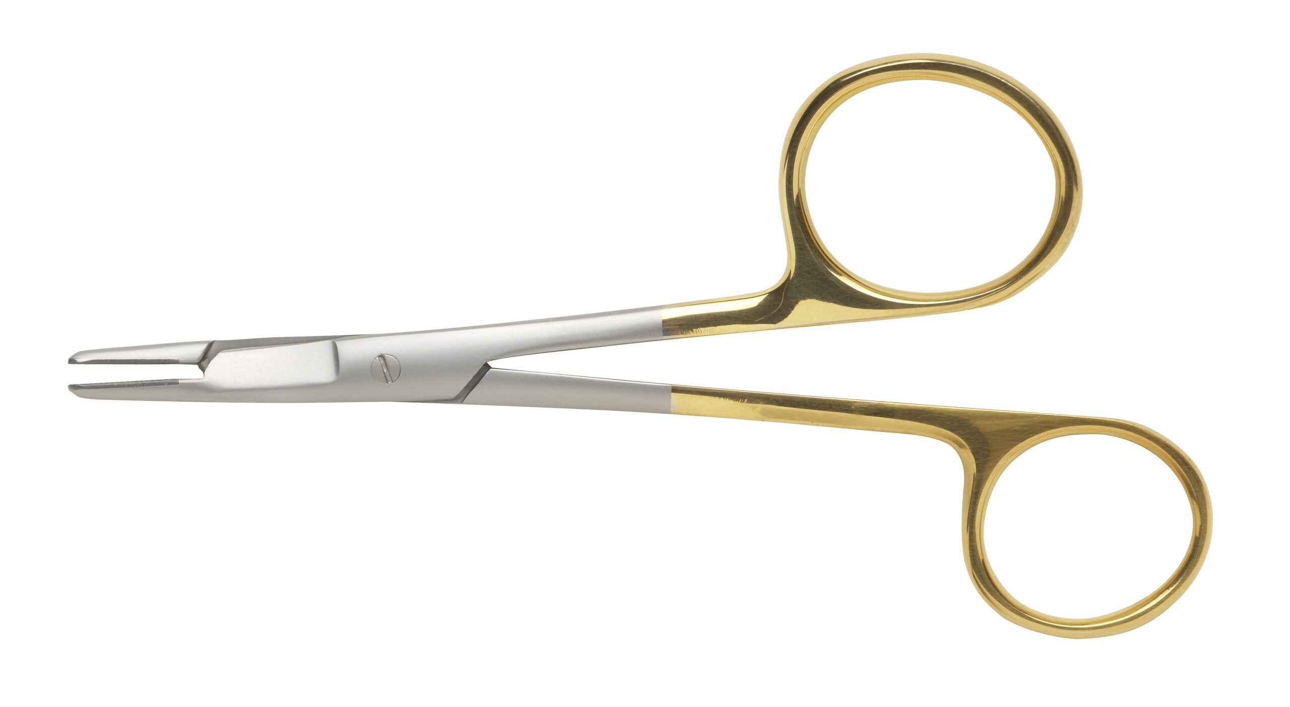 Foster Gillies Combination Needle Holder & Scissor Right Hand with Tungsten Carbide Jaws (Serration Pitch 0.4mm for Suture Size 3/0 to 6/0) Overall Length 125mm - Bolton Surgical