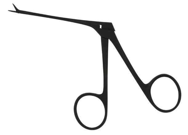 Cawthorne Scissors Black Finish Extra Fine 4mm Blades Tip to Shoulder Length 75mm - Bolton Surgical