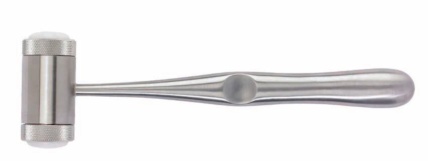 Kelsey Fry Mallet 190mm with Renewable Plastic Head Inserts - Bolton Surgical