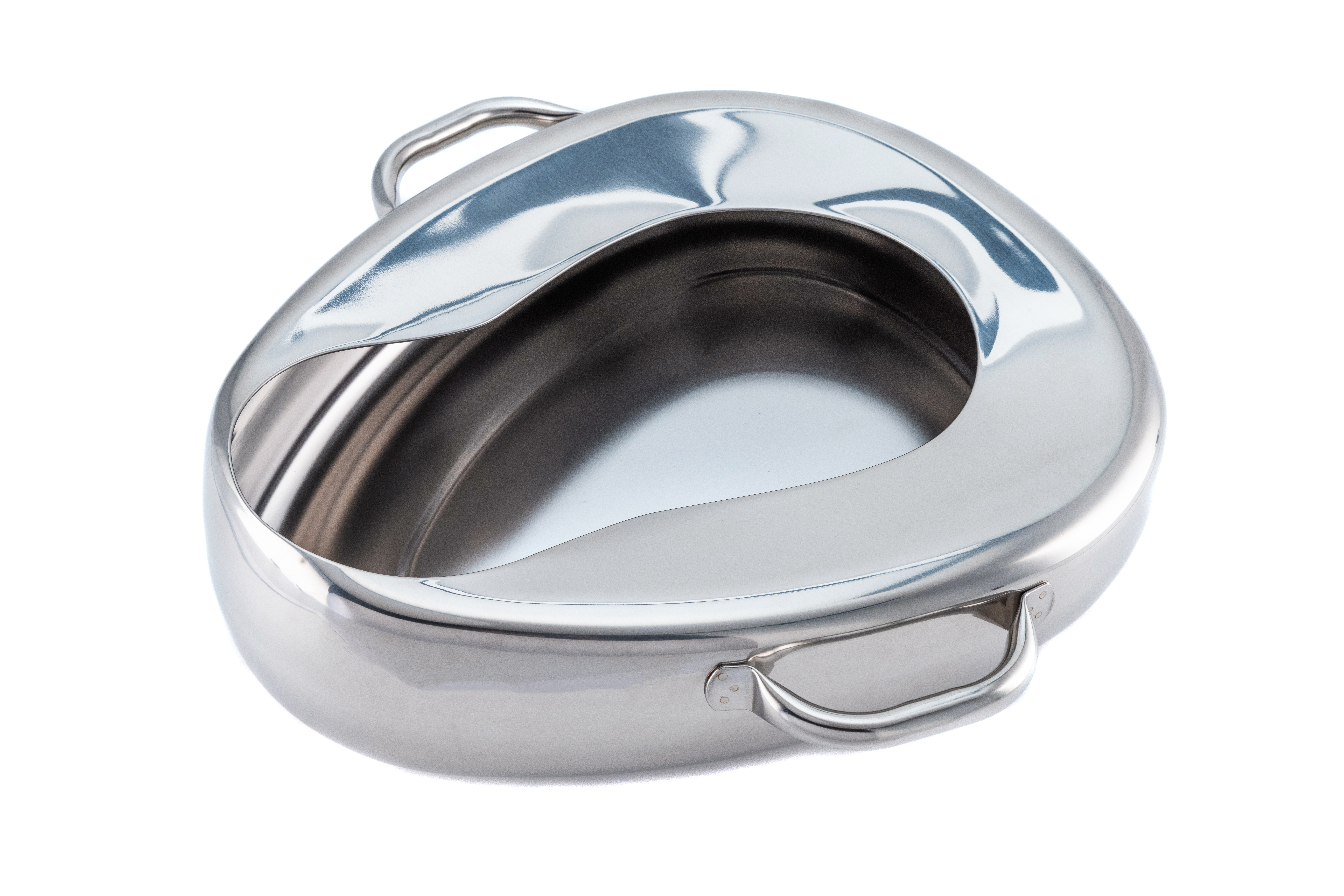 Adult Bed Pan with 2 Handles (L) 355mm x (W) 360mm x (H) 50mm - Bolton Surgical