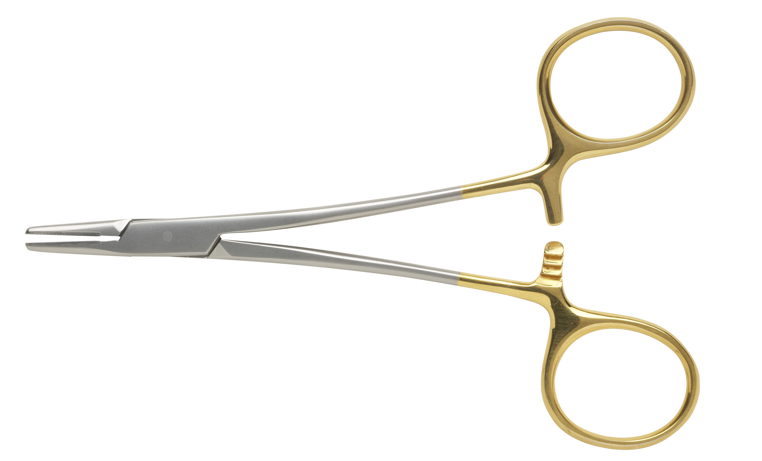 Halsey Needle Holder Tungsten Carbide Jaws (Serration Pitch 0.4mm for Suture Size 3/0 to 6/0) Overall Length 125mm - Bolton Surgical