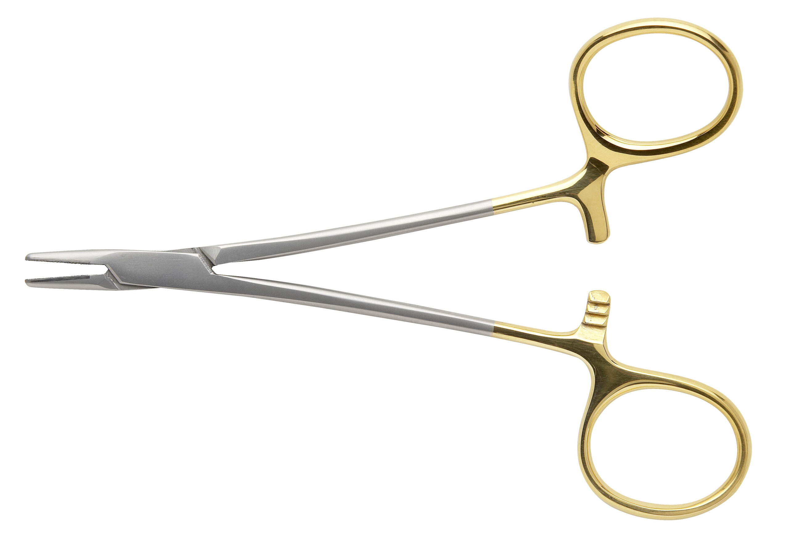 Nievert Needle Holder Tungsten Carbide Jaws  with Offset Bow Overall Length 125mm - Bolton Surgical