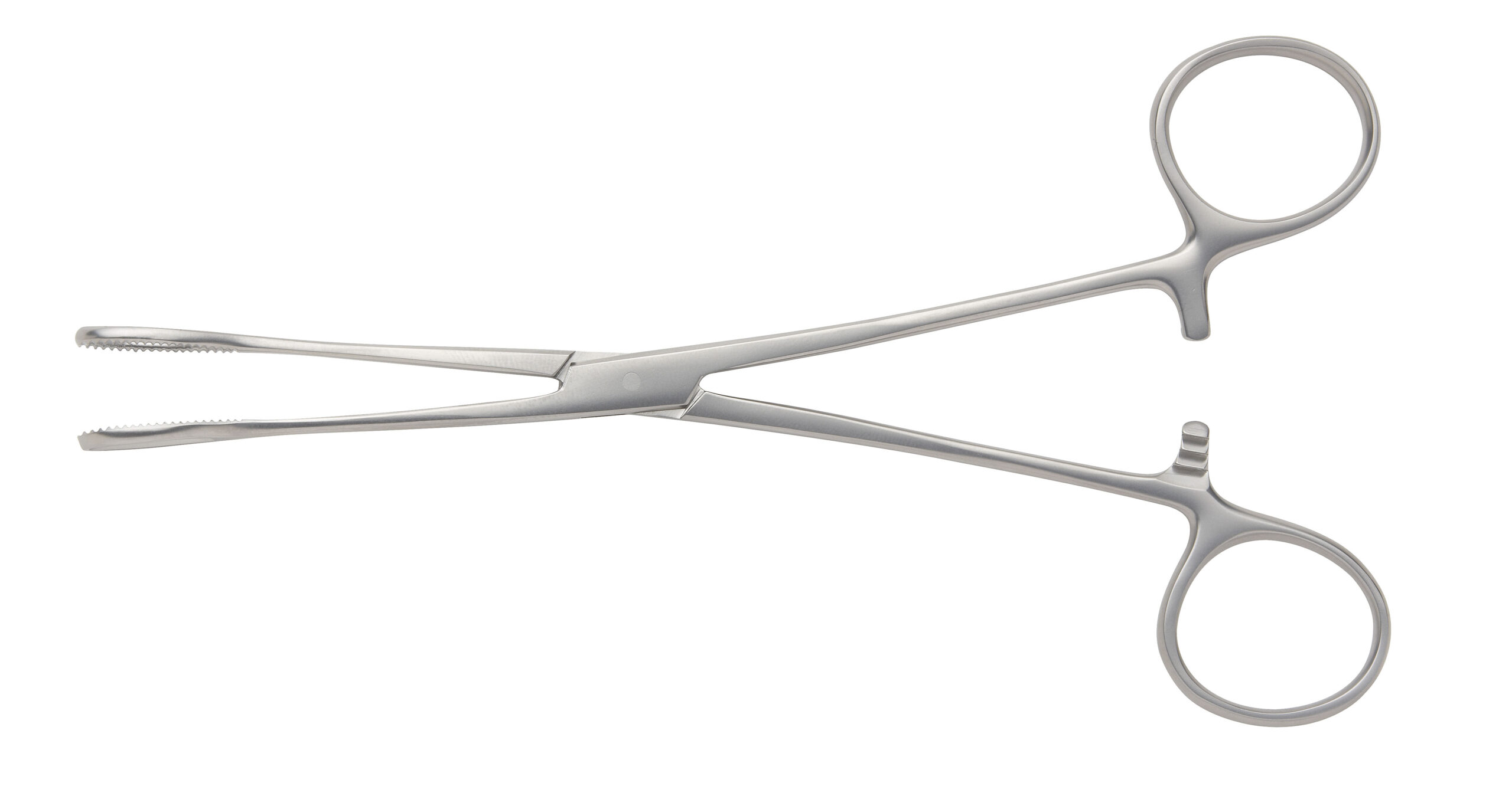 Foerster Sponge Forceps Straight with Serrated Jaws - Bolton Surgical