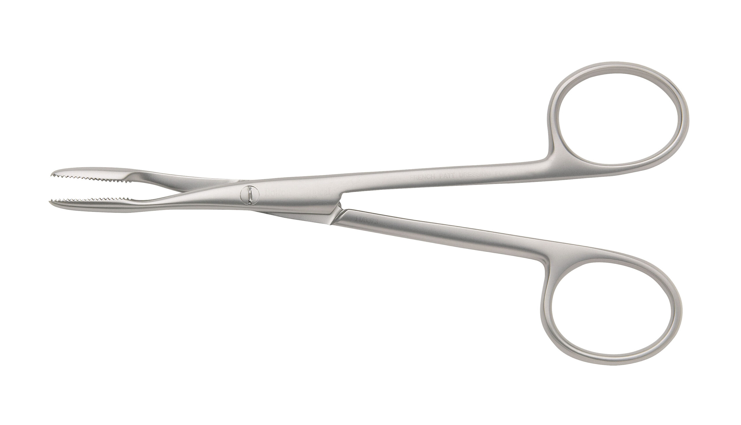French Pattern Dressing Forceps Serrated Jaws 125mm - Bolton Surgical