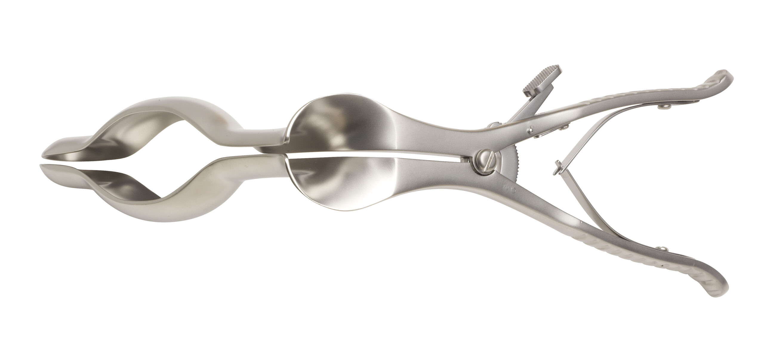Farans Operating Speculum with Ratchet Working Length 24mm x 125mm Overall Length 240mm - Bolton Surgical