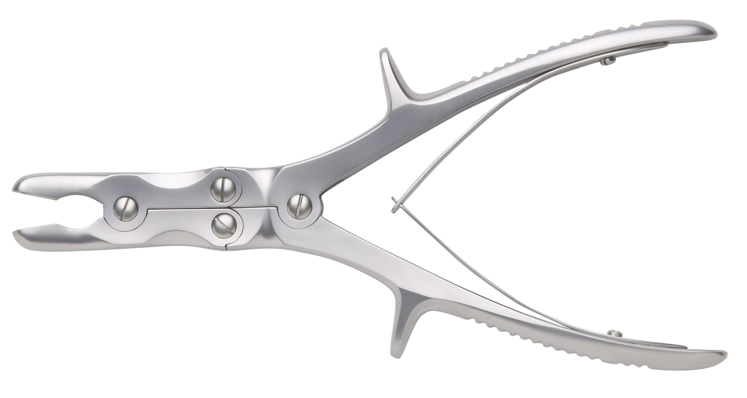 Luer Bone Rongeur Compound Action Curved with 8mm Bite Overall Length 220mm - Bolton Surgical