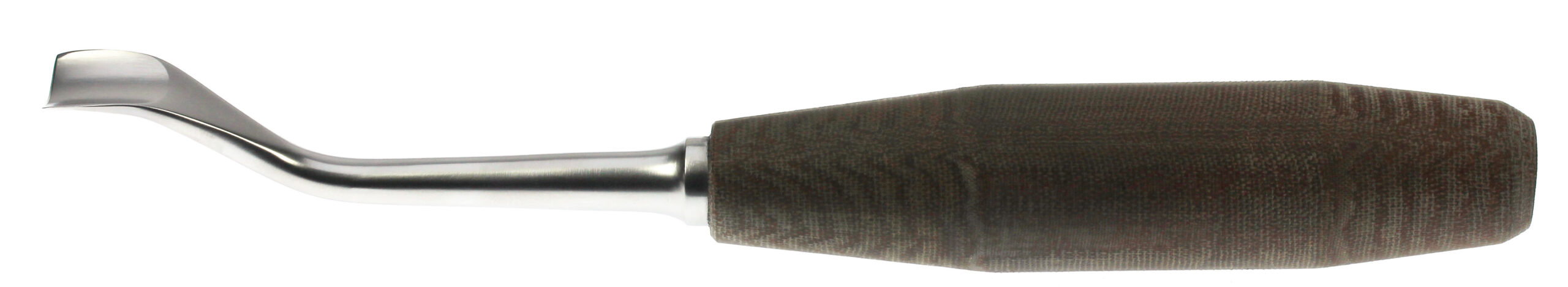 Capener Swan Neck Gouge Reverse Cutting with Tufnol Handle Overall Length 280mm - Bolton Surgical