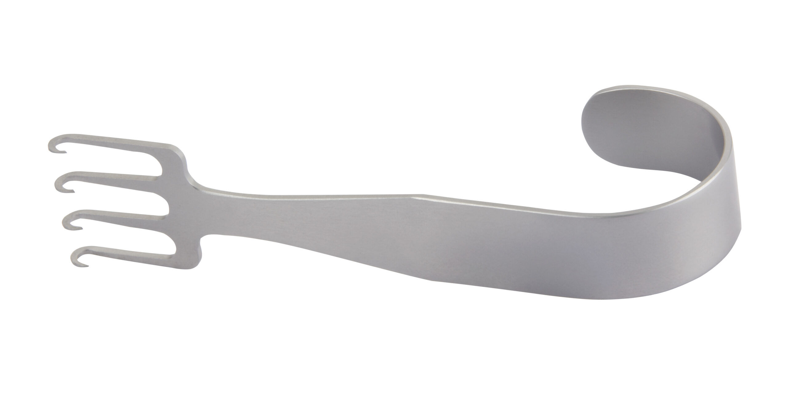 Freeman Rake Retractor 4 Prong Sharp with Angled Neck Blade Width 38mm Overall Length 180mm - Bolton Surgical