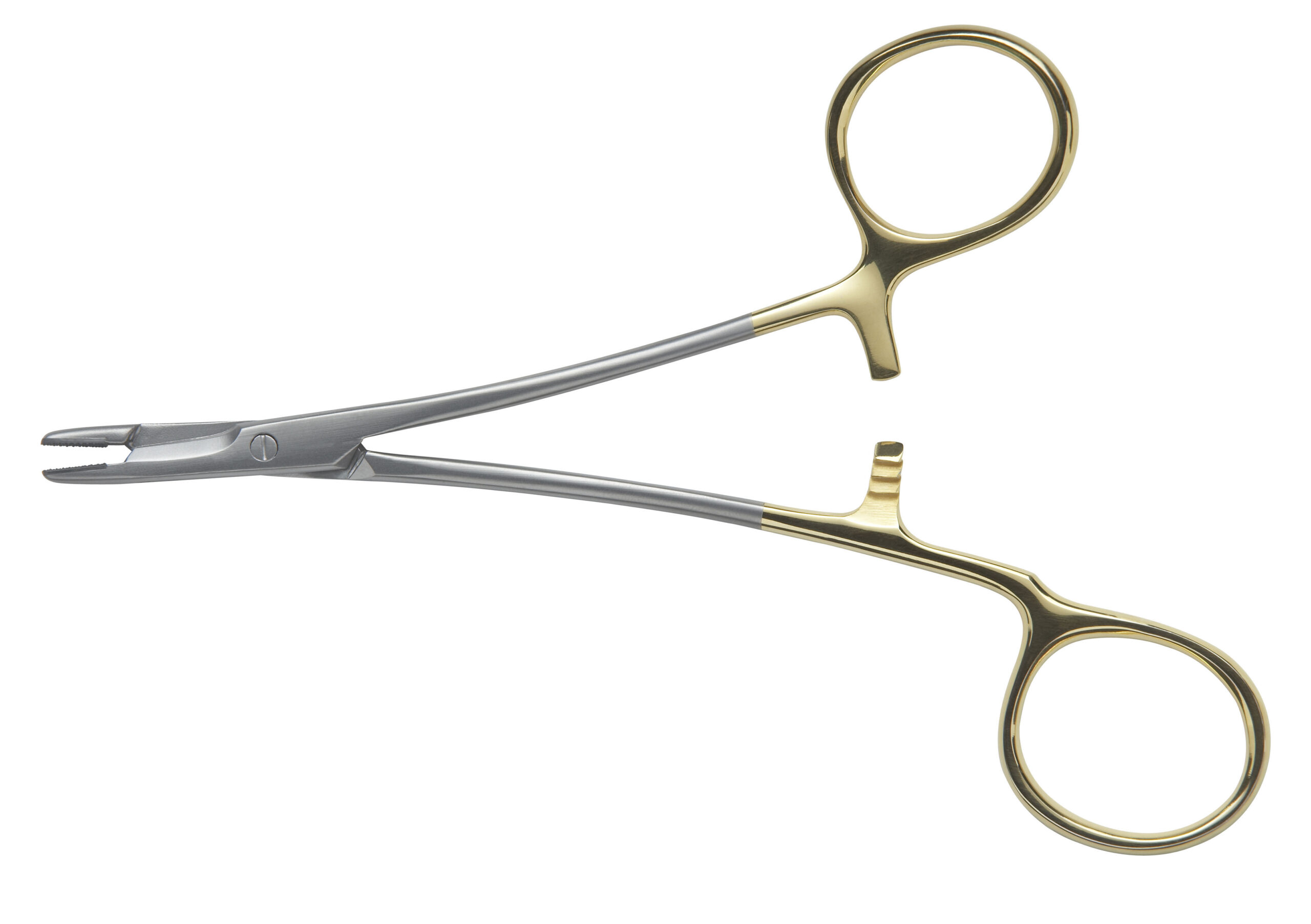 Parkhouse Combination Needle Holder & Scissor Right Hand with Tungsten Carbide Jaws (Serration Pitch 0.4mm for Suture Size 3/0 to 6/0) - Bolton Surgical