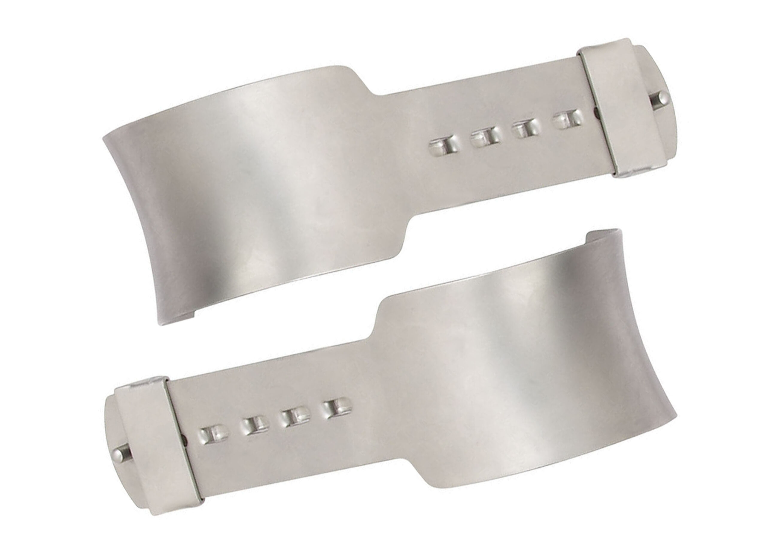 Turner Warwick Stainless Steel Blade ‘H’ Curved with Lip 60mm (W) x 114mm (D) (With Slide Lock)  (Set of 2) - Bolton Surgical