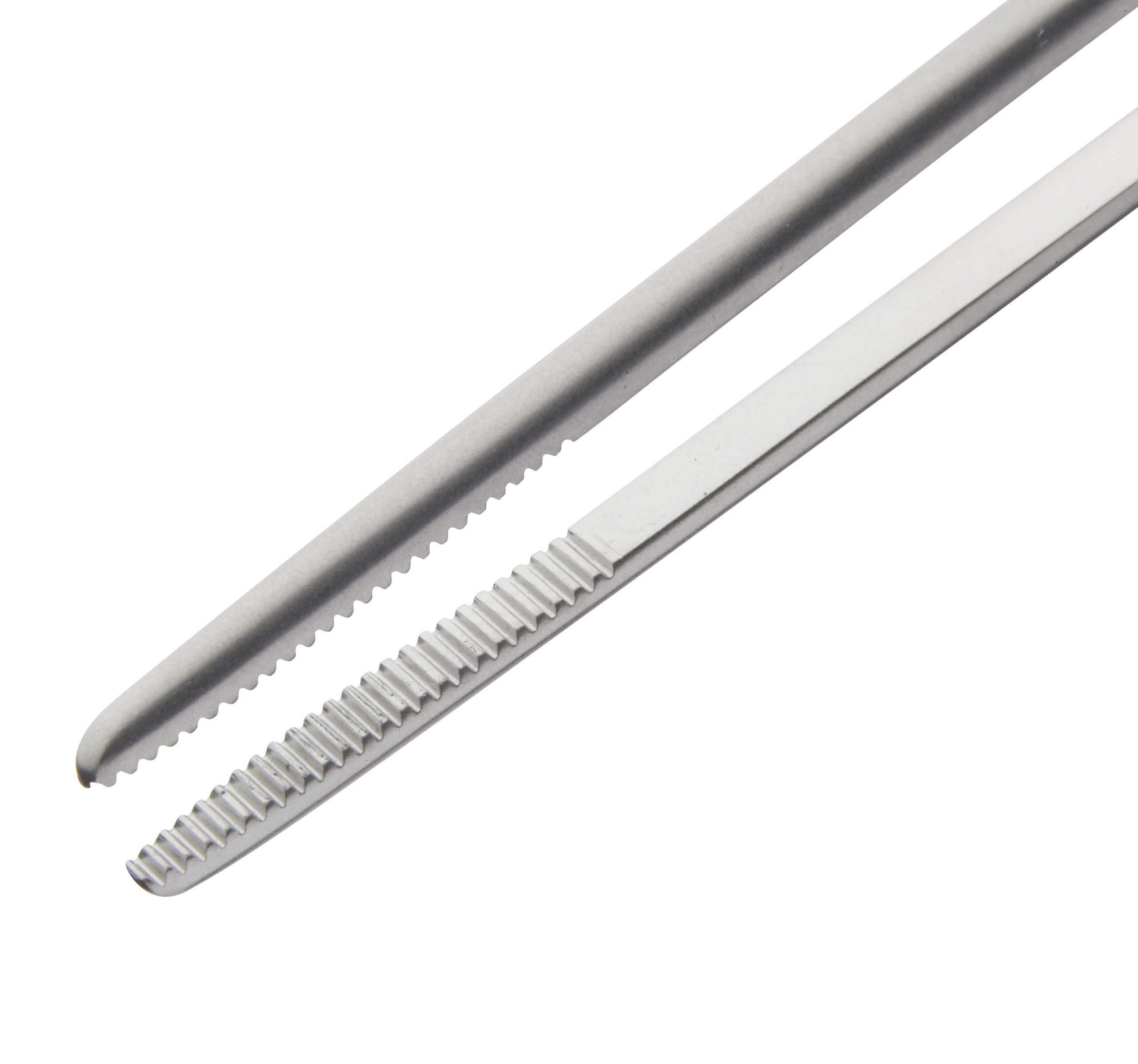 Wilde Aural Dressing Forceps Angled Serrated Jaws Overall Length 130mm - Bolton Surgical