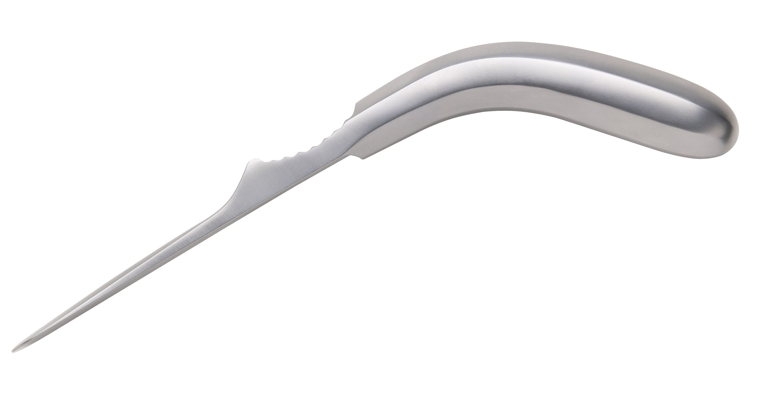 Jones Rougine Convex Sharp Edge Banana Handle 185mm - Bolton Surgical