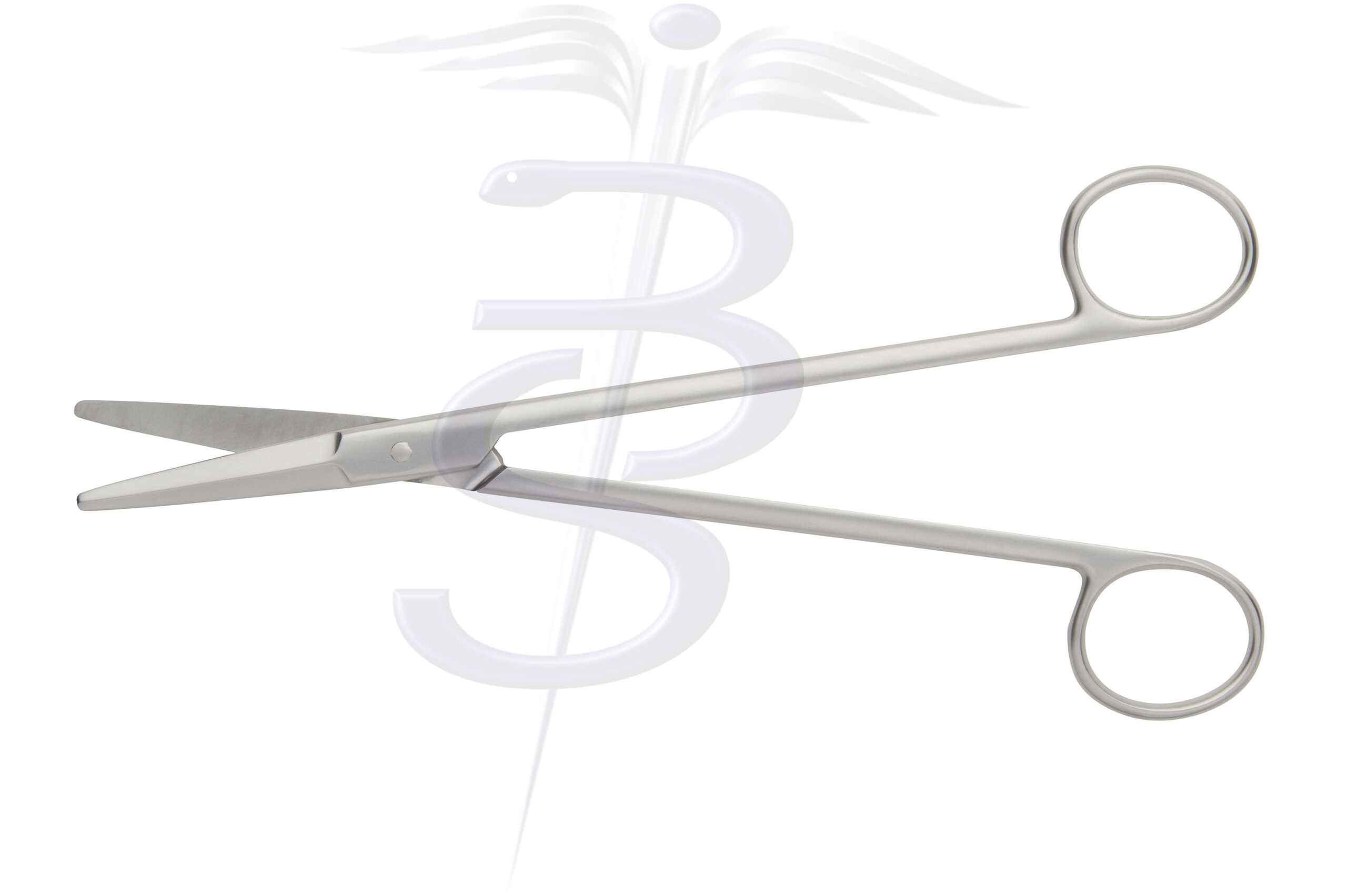 Cartilage Scissors Straight Blunt Pointed Blade with One Serrated Edge - Bolton Surgical