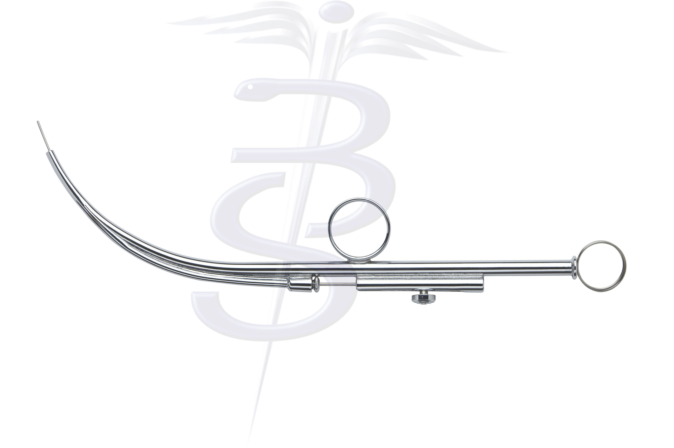 Self Clearing Suction Tube with Stilette and Finger Ring Overall Length 220mm - Bolton Surgical