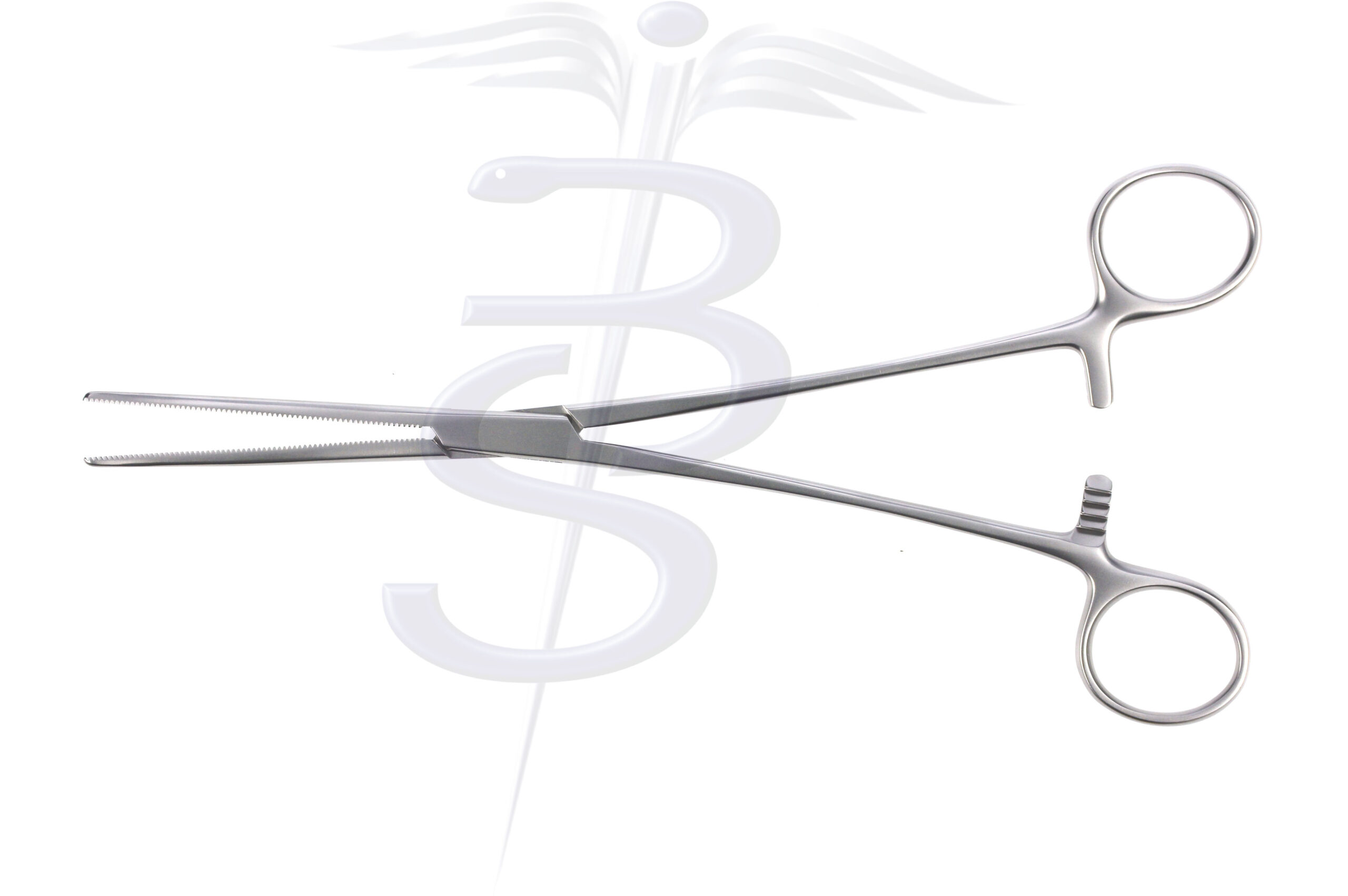 Crafoord Artery Forceps Curved Fully Serrated Jaws 240mm - Bolton Surgical