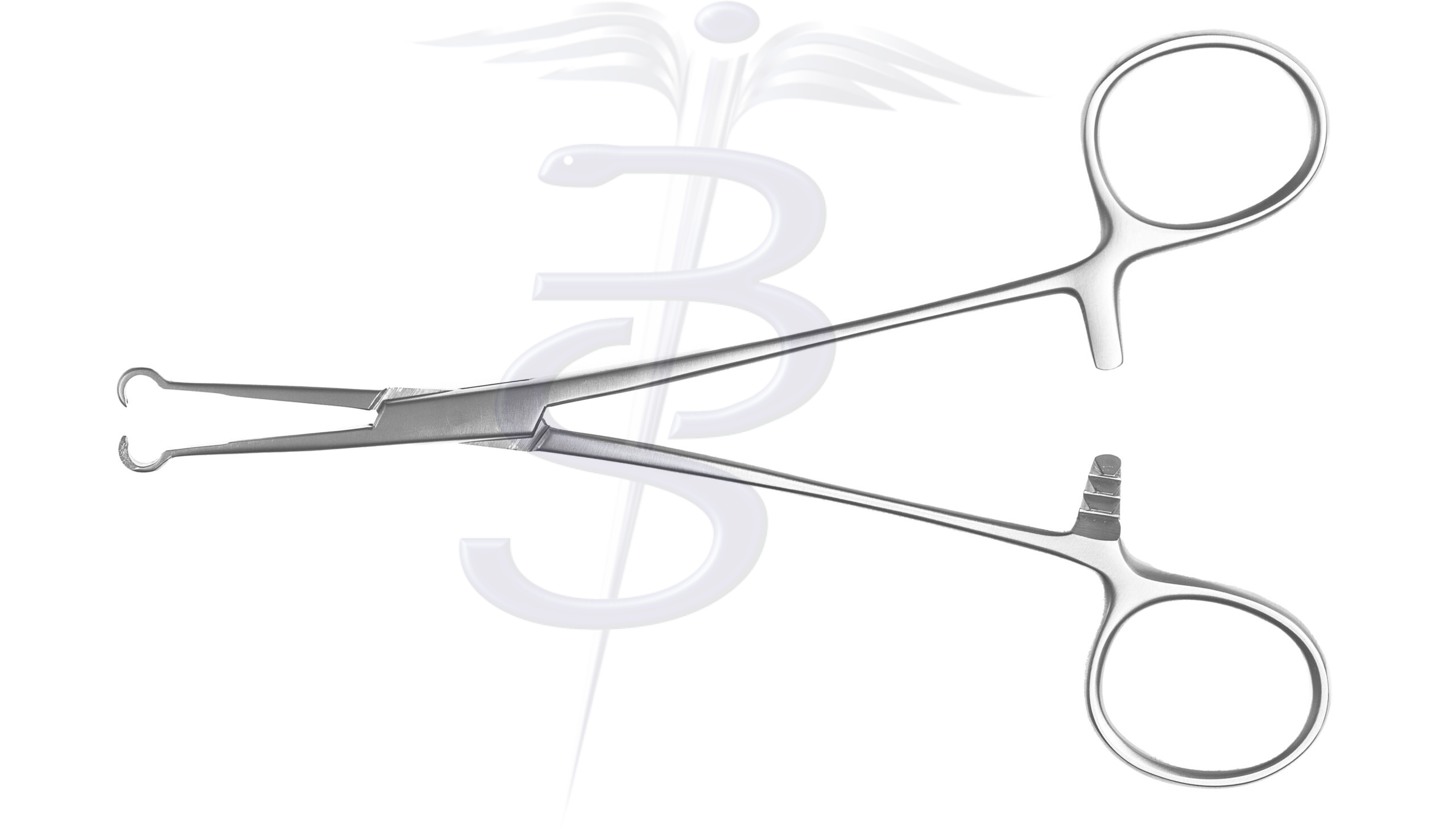 Tinckler Vasectomy Forceps Ring End Sharp 155mm - Bolton Surgical