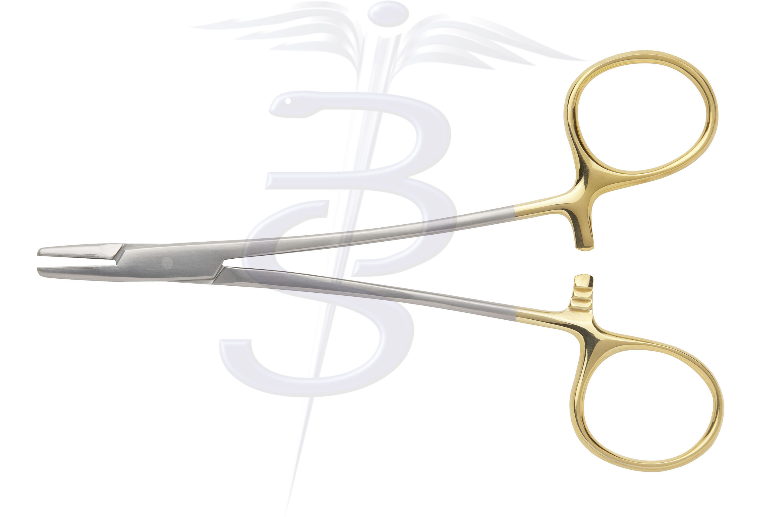 Webster Needle Holder with Tungsten Carbide Smooth Jaws (for Suture Size 6/0 to 11/0) - Bolton Surgical