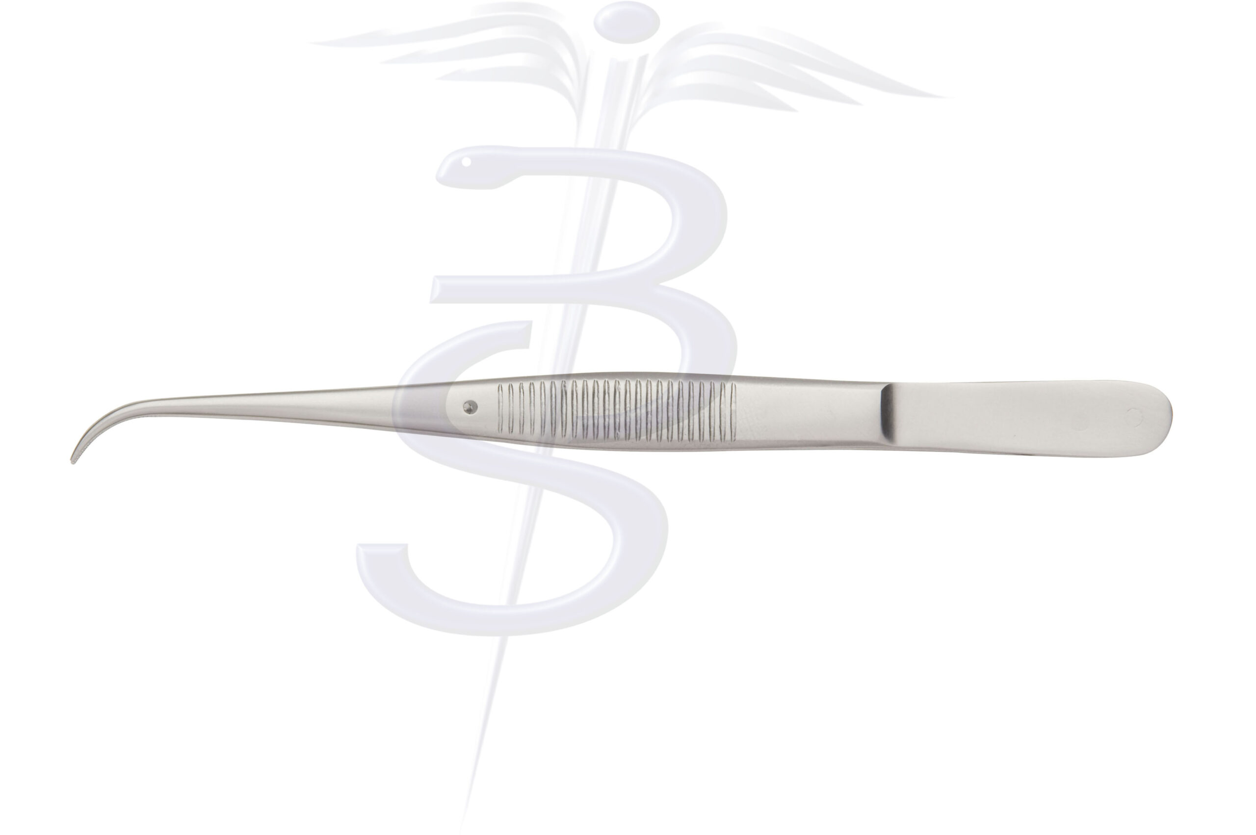 Perry Dissecting Forceps Fine Curved Serrated Jaw 125mm - Bolton Surgical