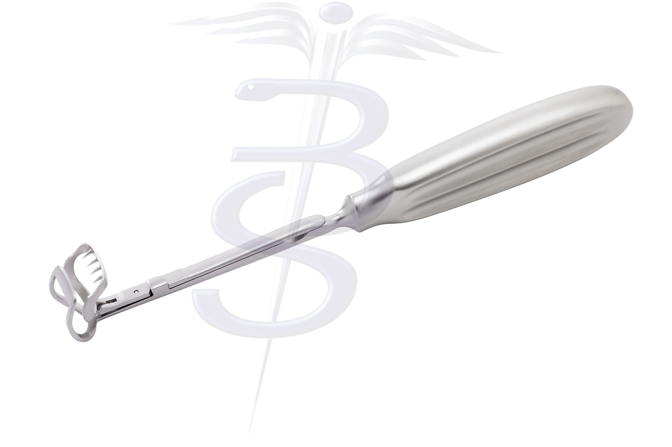St Clair Thompson Adenoid Curette with Cage Overall Length 215mm - Bolton Surgical