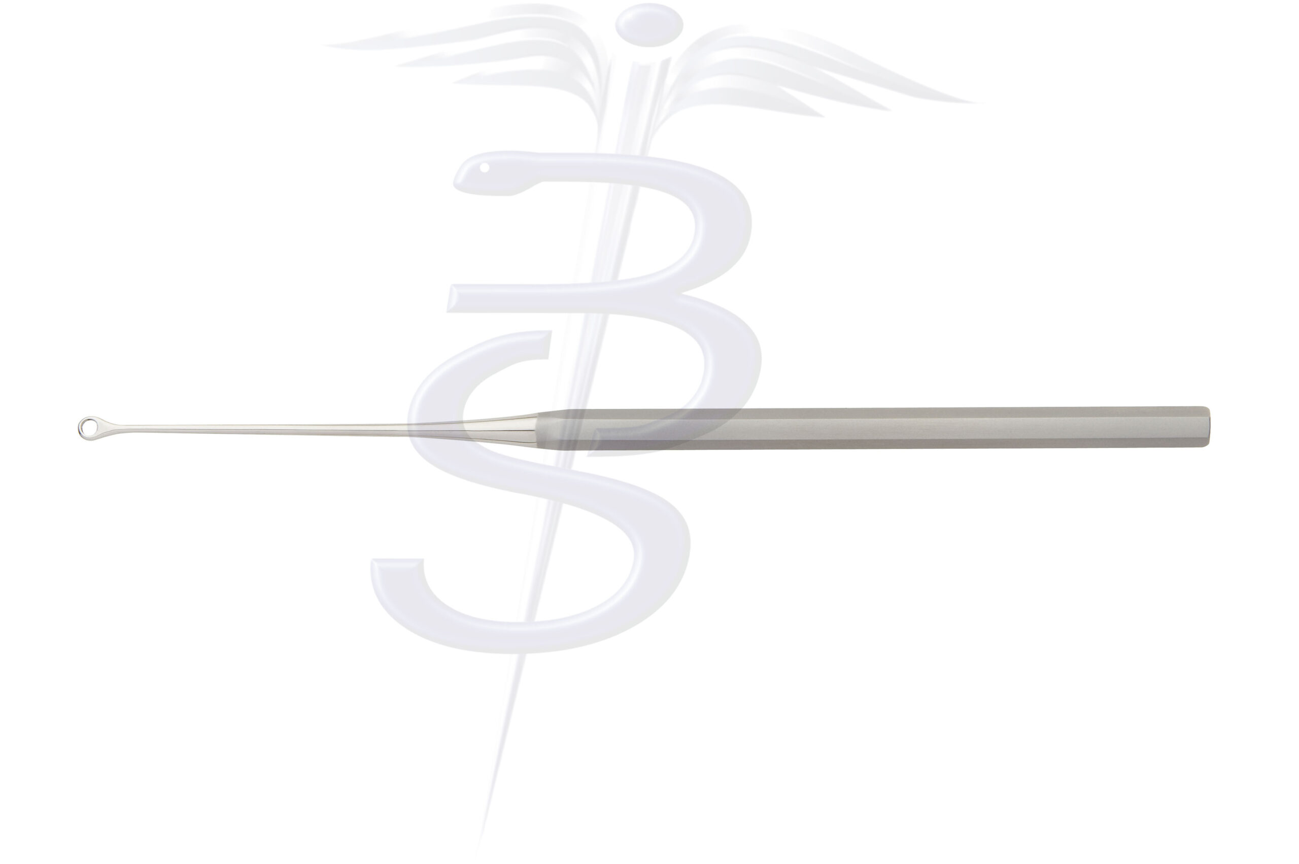 Buck Ear Curette Blunt Overall Length 165mm - Bolton Surgical
