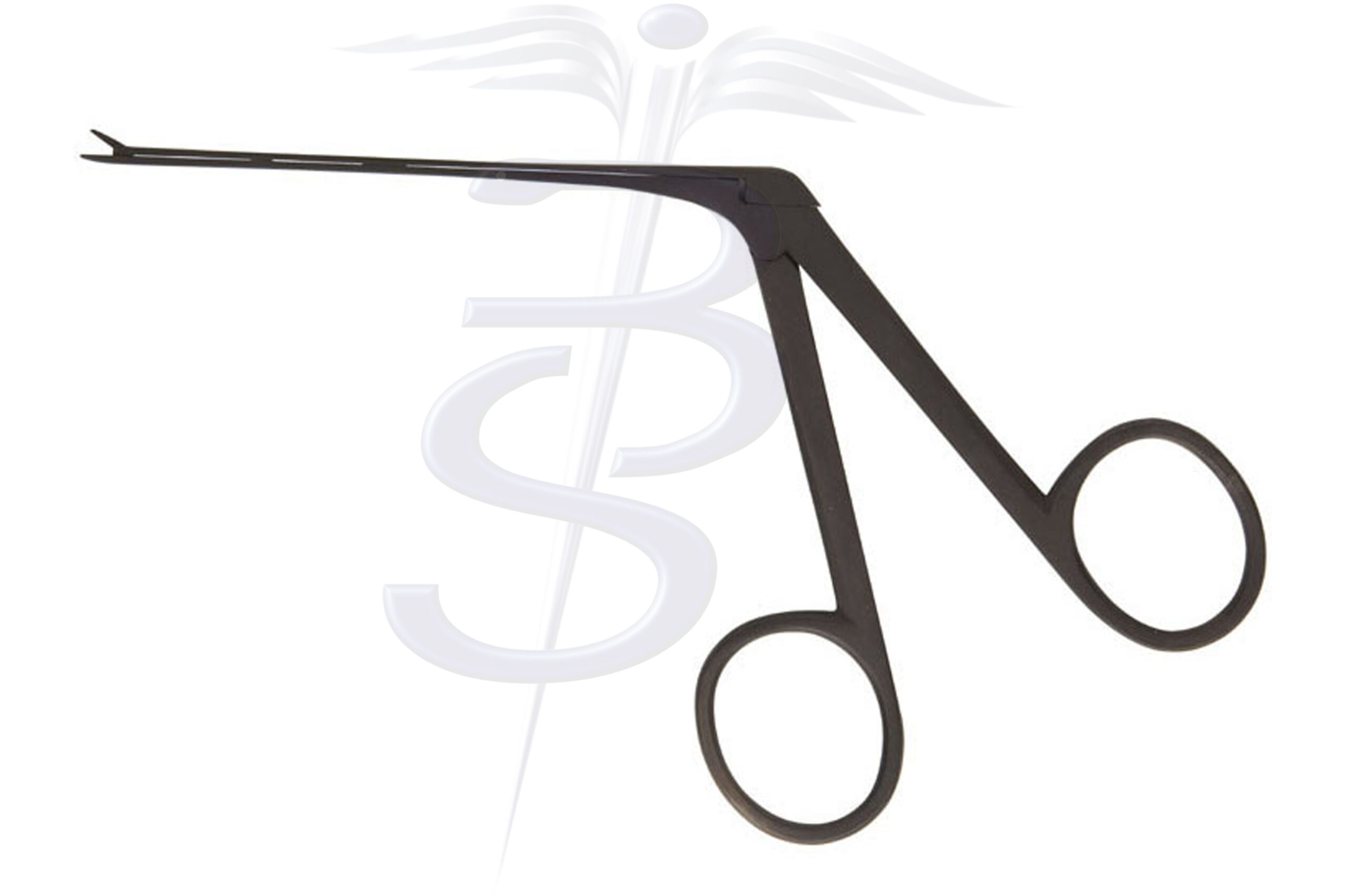 Cawthorne Aural Forceps Black Finish Extra Fine 0.5mm x 4mm Jaws,  75mm Tip to Shoulder Length - Bolton Surgical