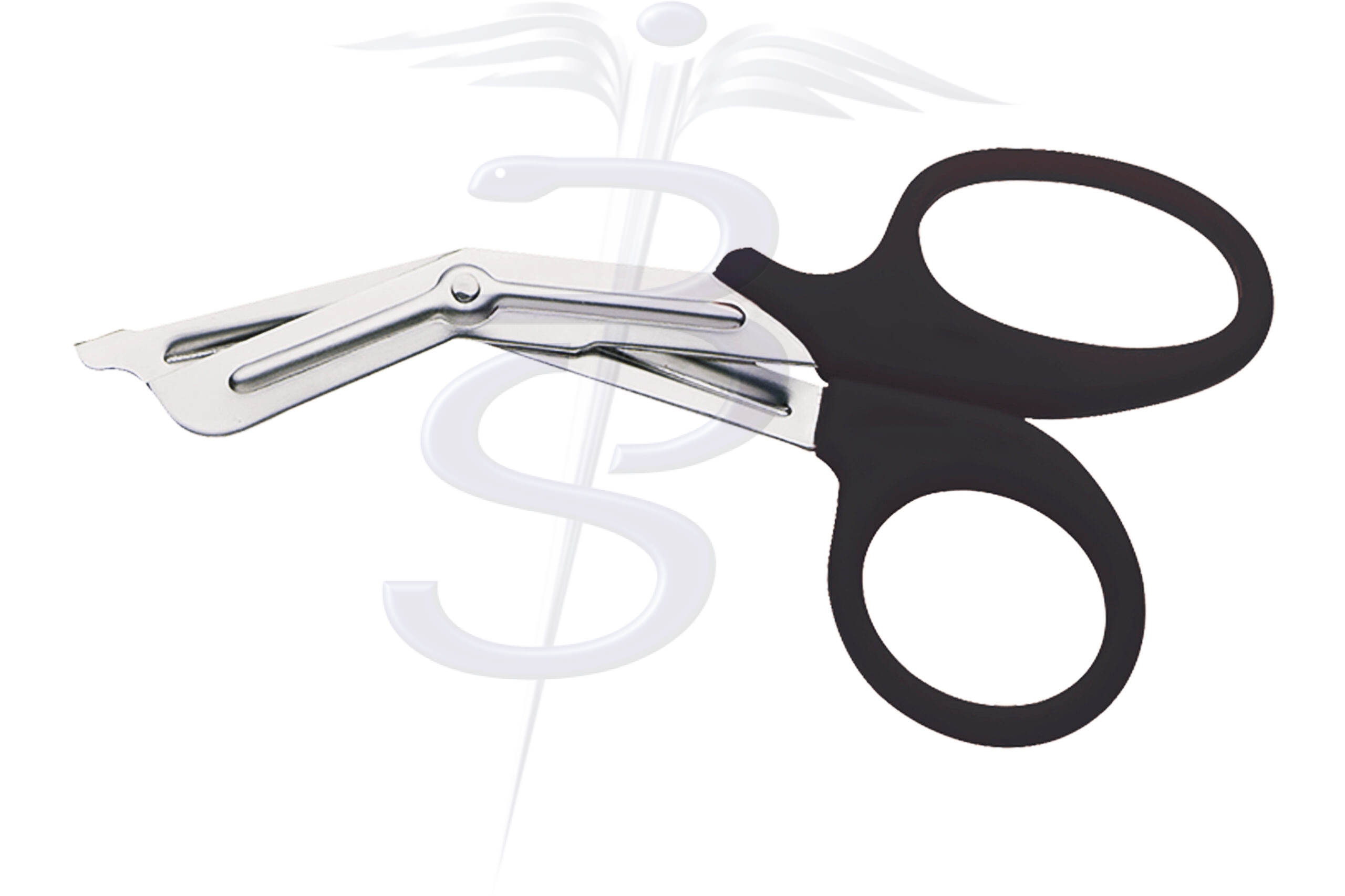 Rough Cut Utility Scissor Black Plastic Handle 190mm Pack of 5 - Bolton Surgical