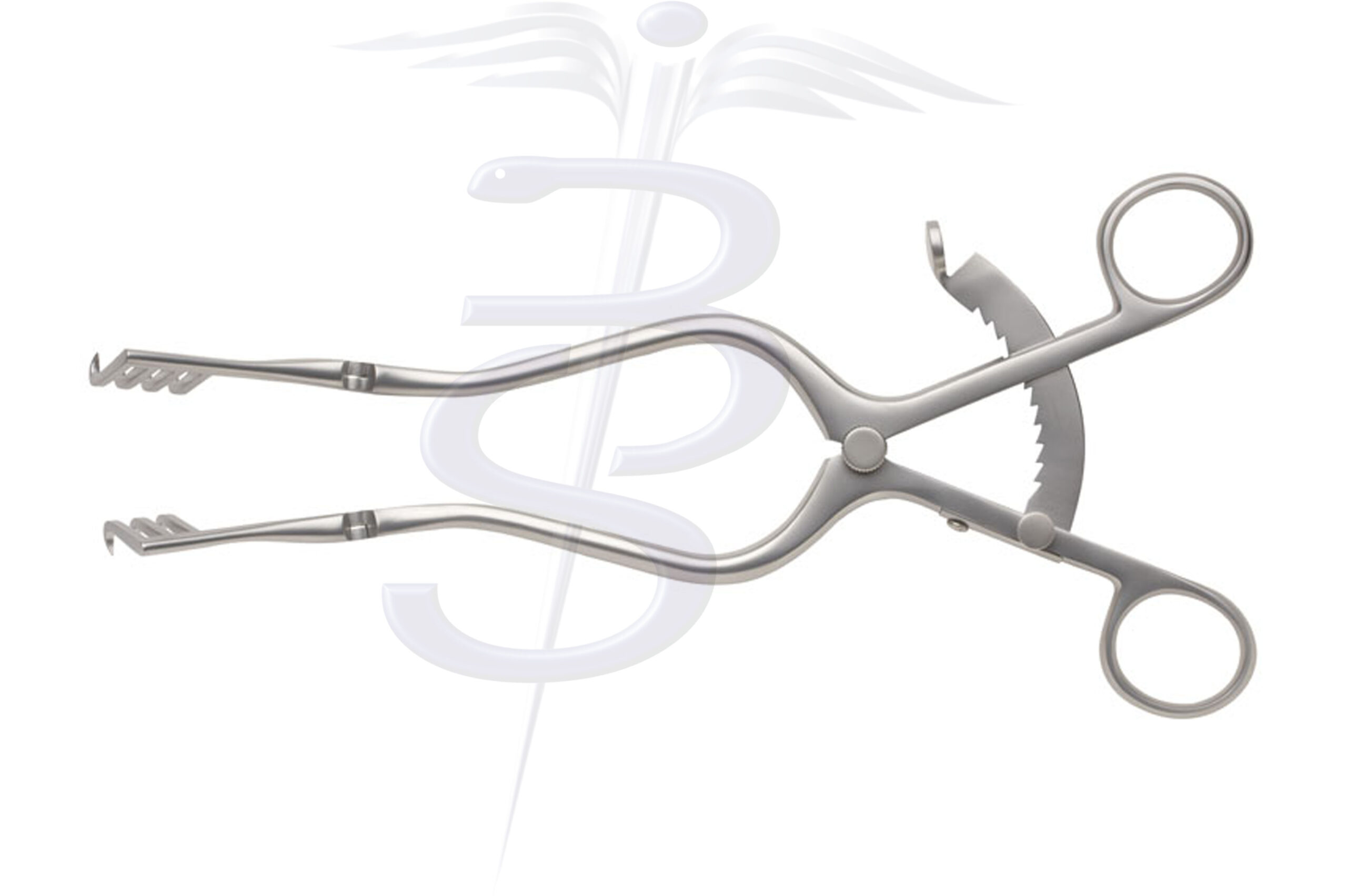 Charnley Vertical Self Retaining Retractor 3×4 Sharp Prongs 22mm Blade Depth Overall Length 245mm - Bolton Surgical