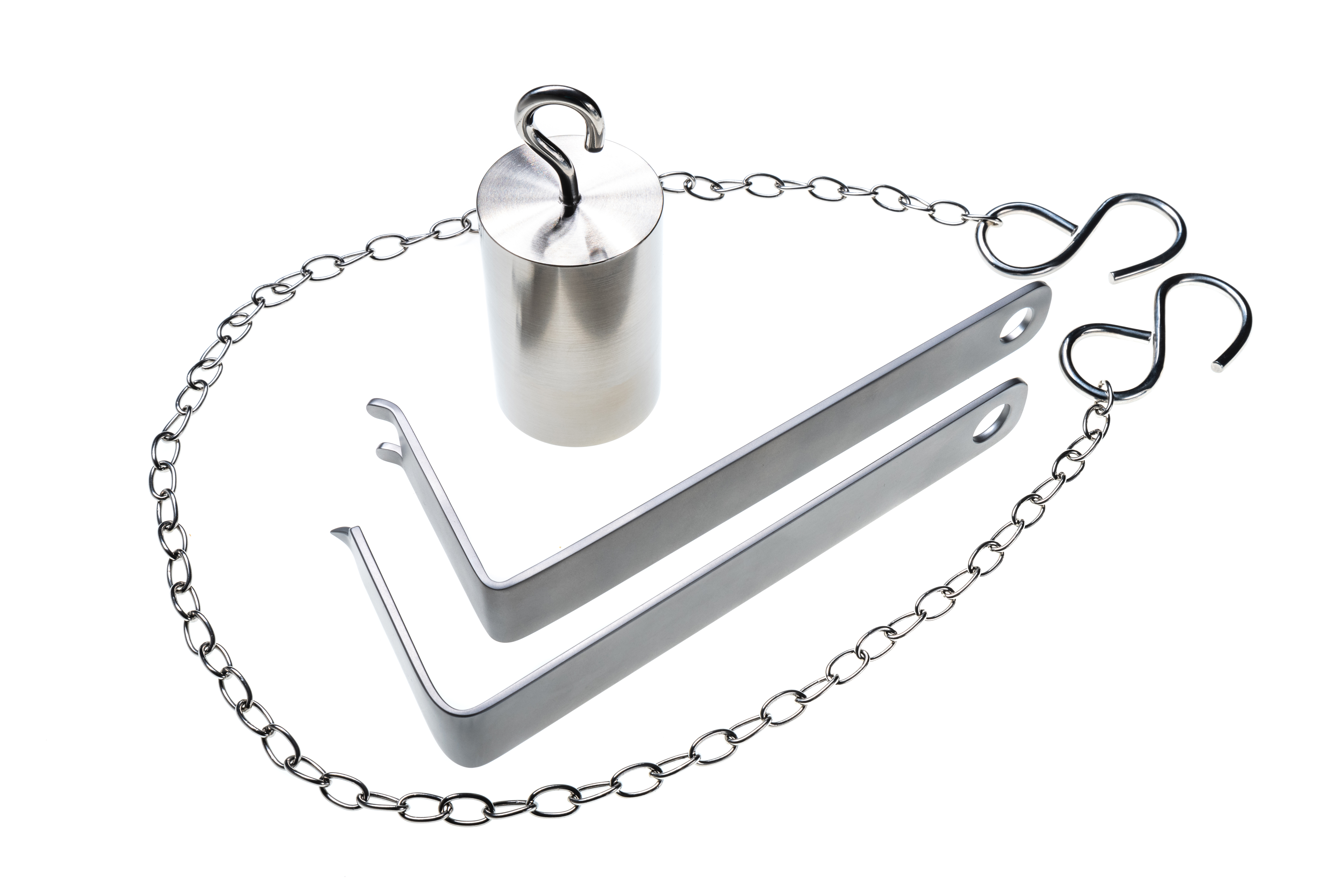 Charnley Speins (Laminectomy) Retractor Comprising 2 Blades Weight & Chain - Bolton Surgical