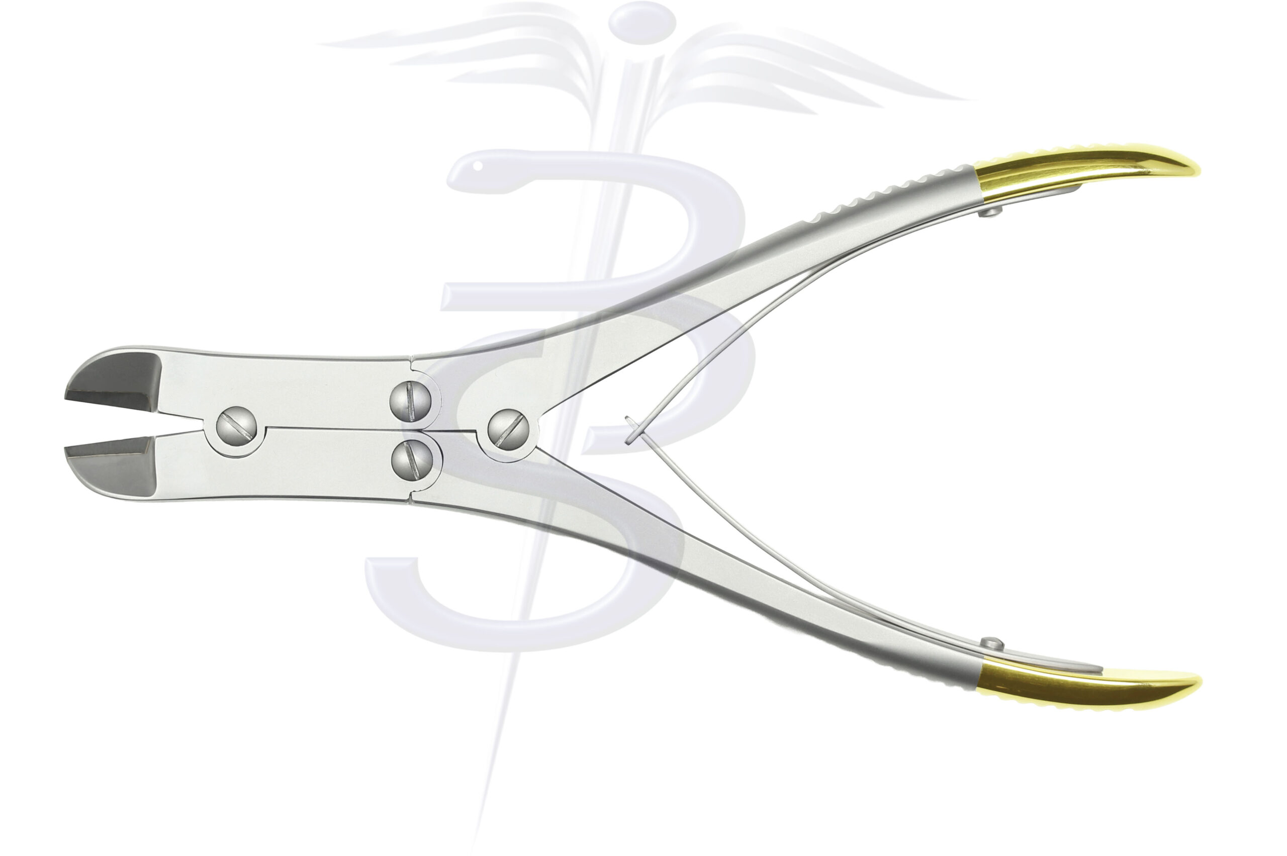 Wire Cutter Tungsten Carbide Straight Compound Action Overall Length 220mm (will cut up to 2mm Dia hard wire and 3mm soft wire) - Bolton Surgical