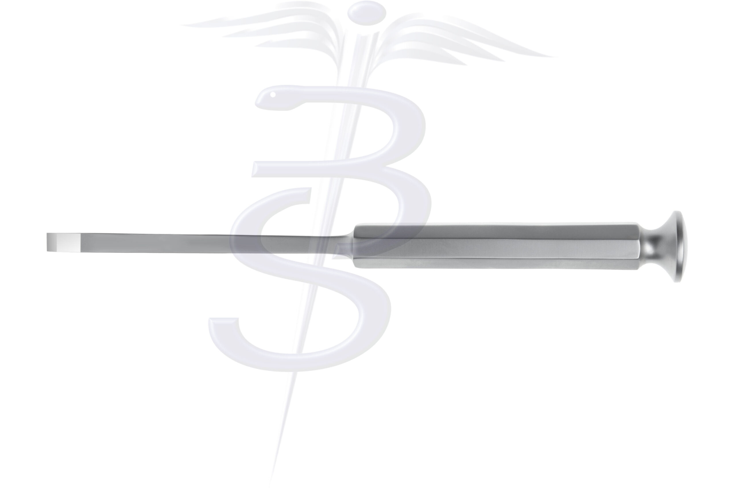 Swedish Pattern Osteotome Hard Edge Overall Length 205mm - Bolton Surgical