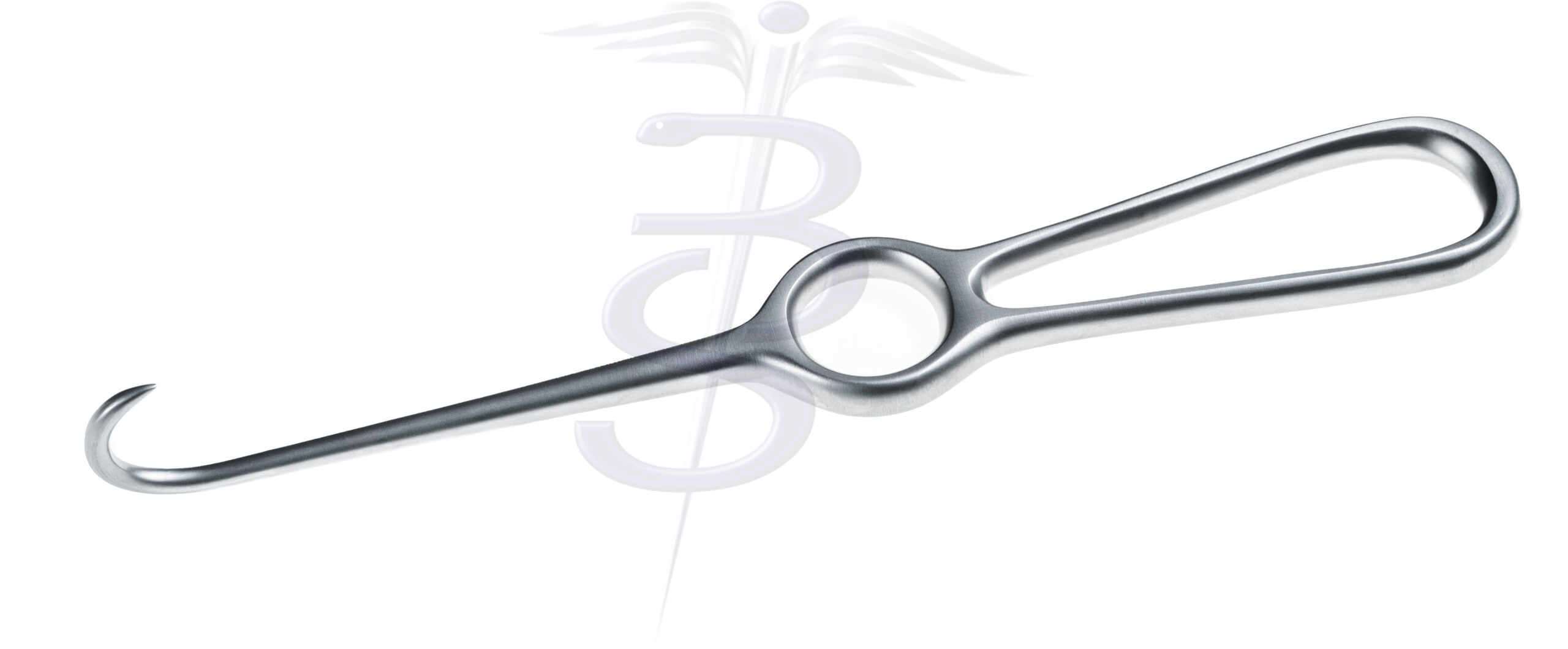 Kocher Bone Hook Sharp with Ring Handle Overall Length 200mm - Bolton Surgical