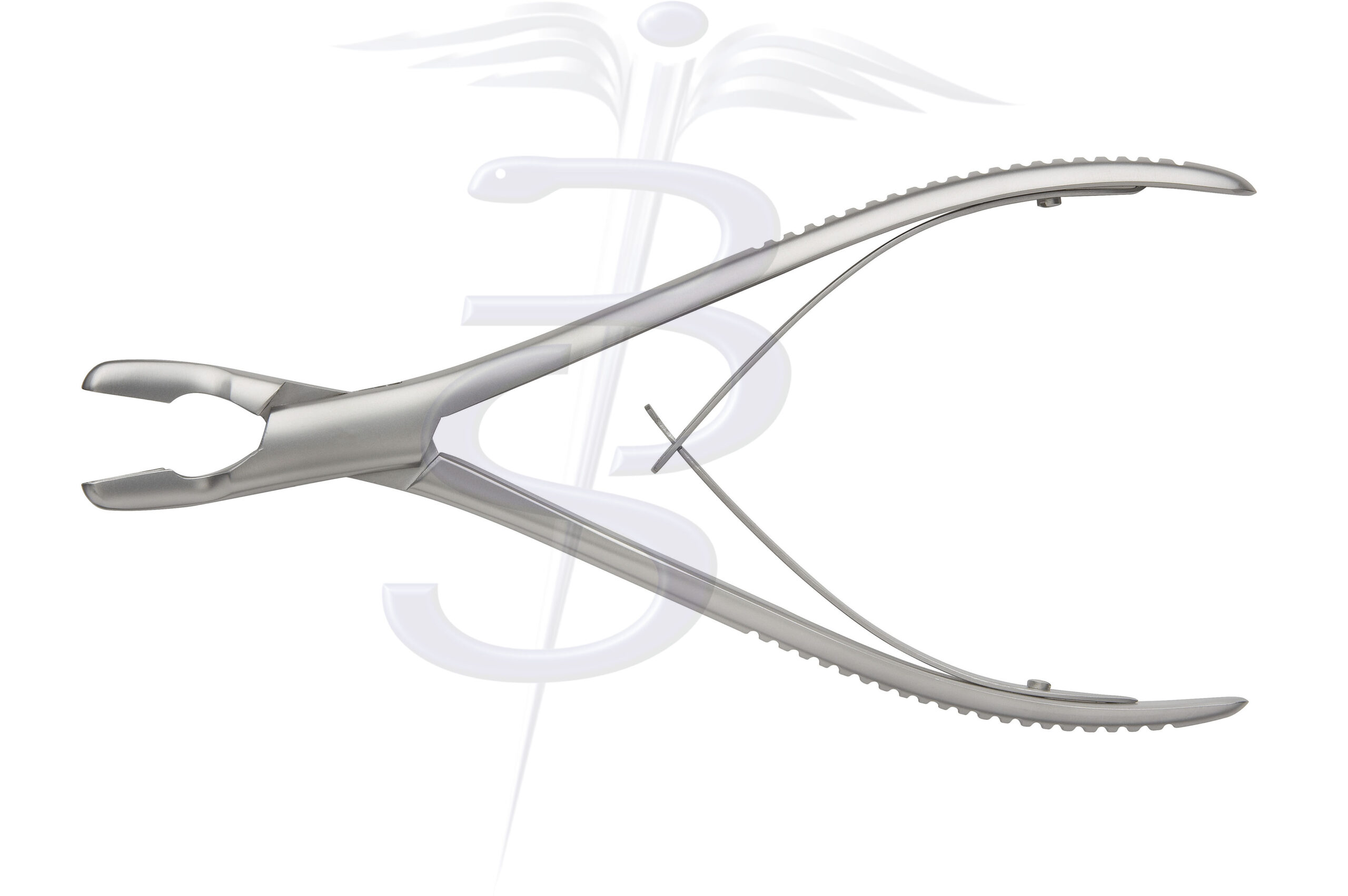Wilms Bone Rongeur 20 Degree Angled on Flat with 4mm Bite Overall Length 200mm - Bolton Surgical