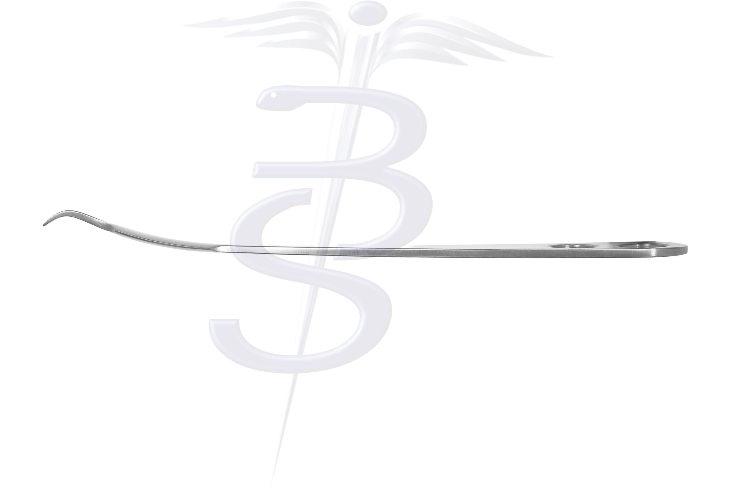 Hohmann Muller Spike/Bone Lever 18mm at Widest Point Curved 45 Degree Overall Length 240mm - Bolton Surgical