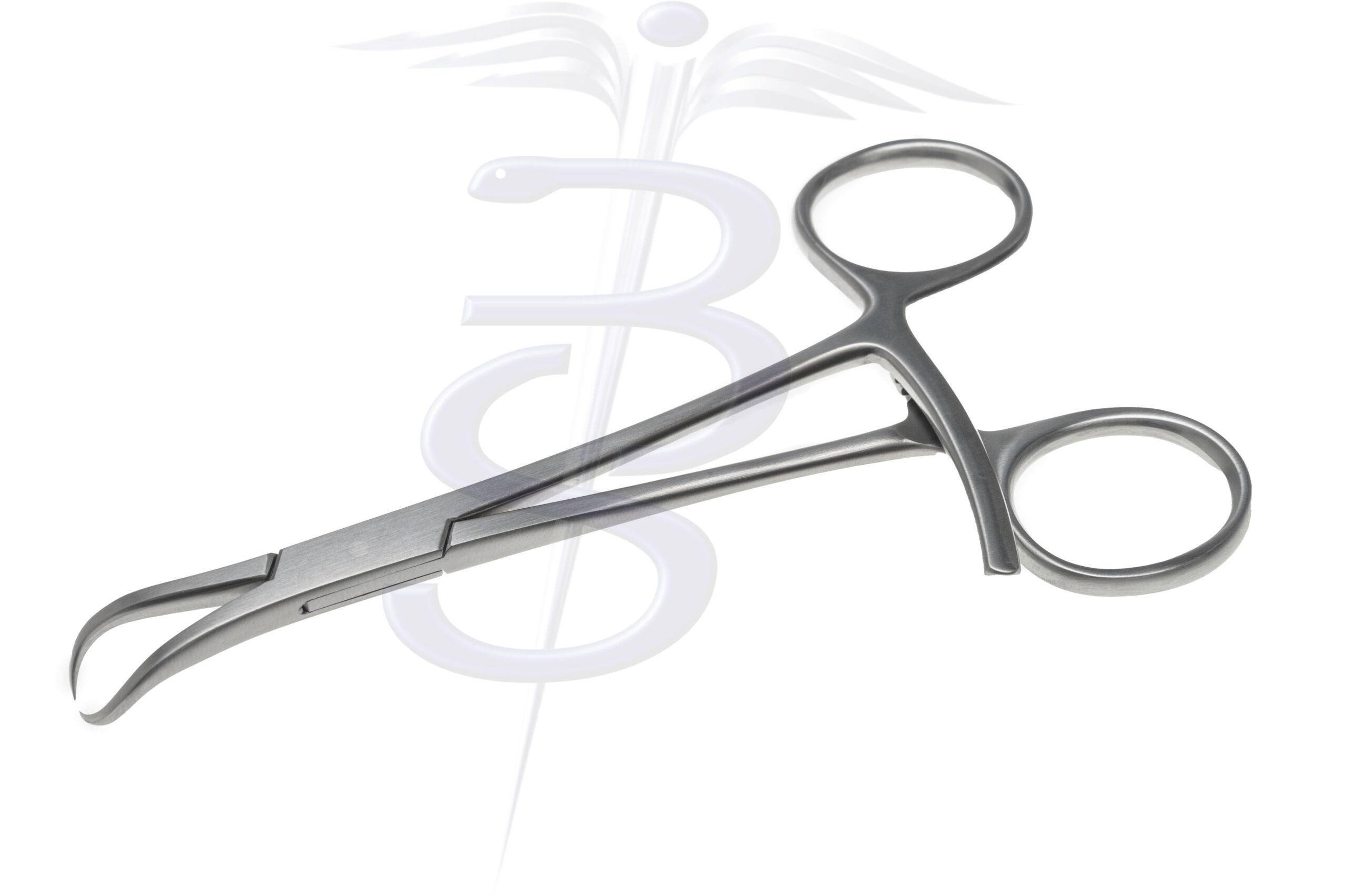 Stagbeetle Bone Reduction Forceps Pointed Tip Curved Overall Length 120mm - Bolton Surgical