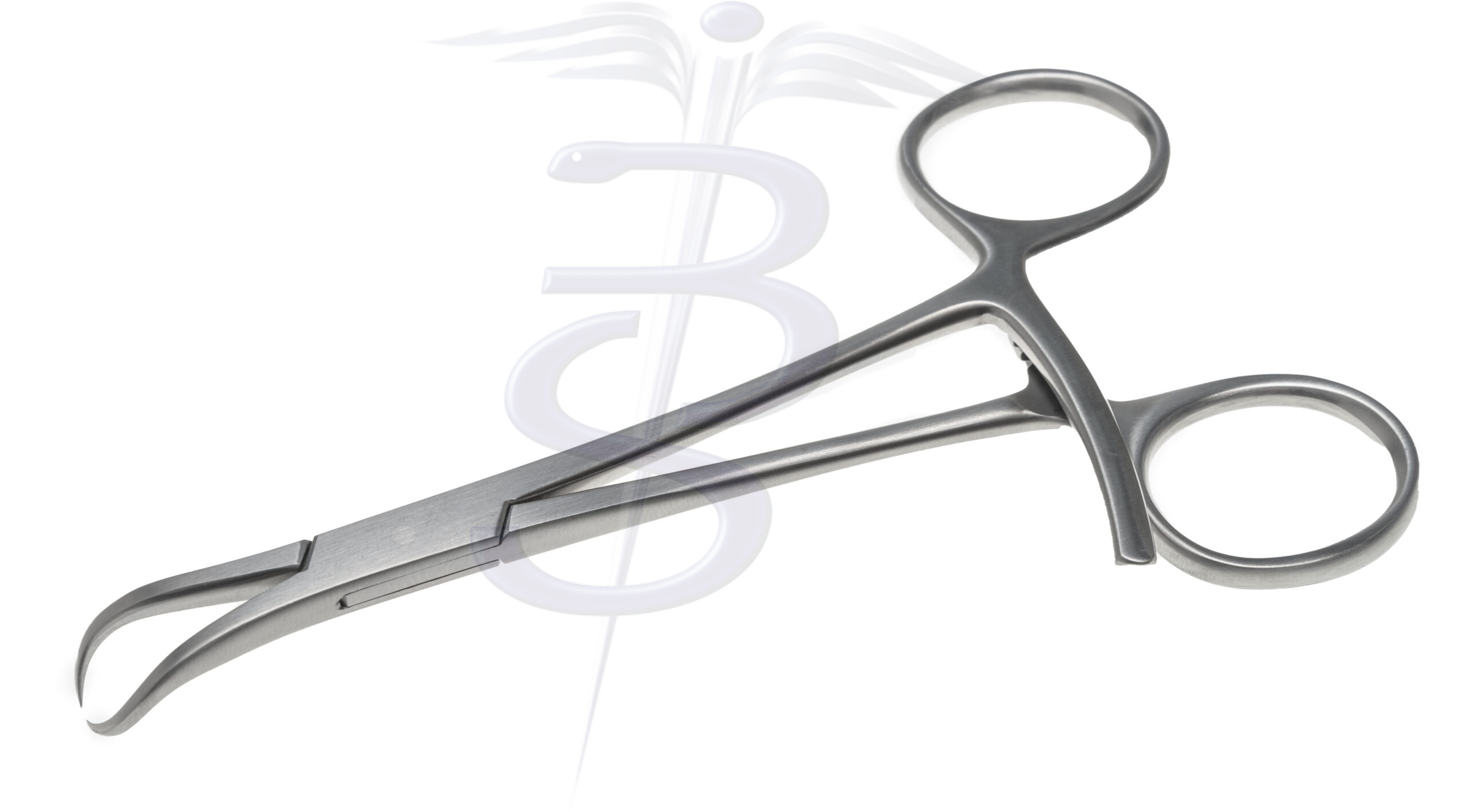Stagbeetle Bone Reduction Forceps Pointed Tip Curved Overall Length 120mm - Bolton Surgical