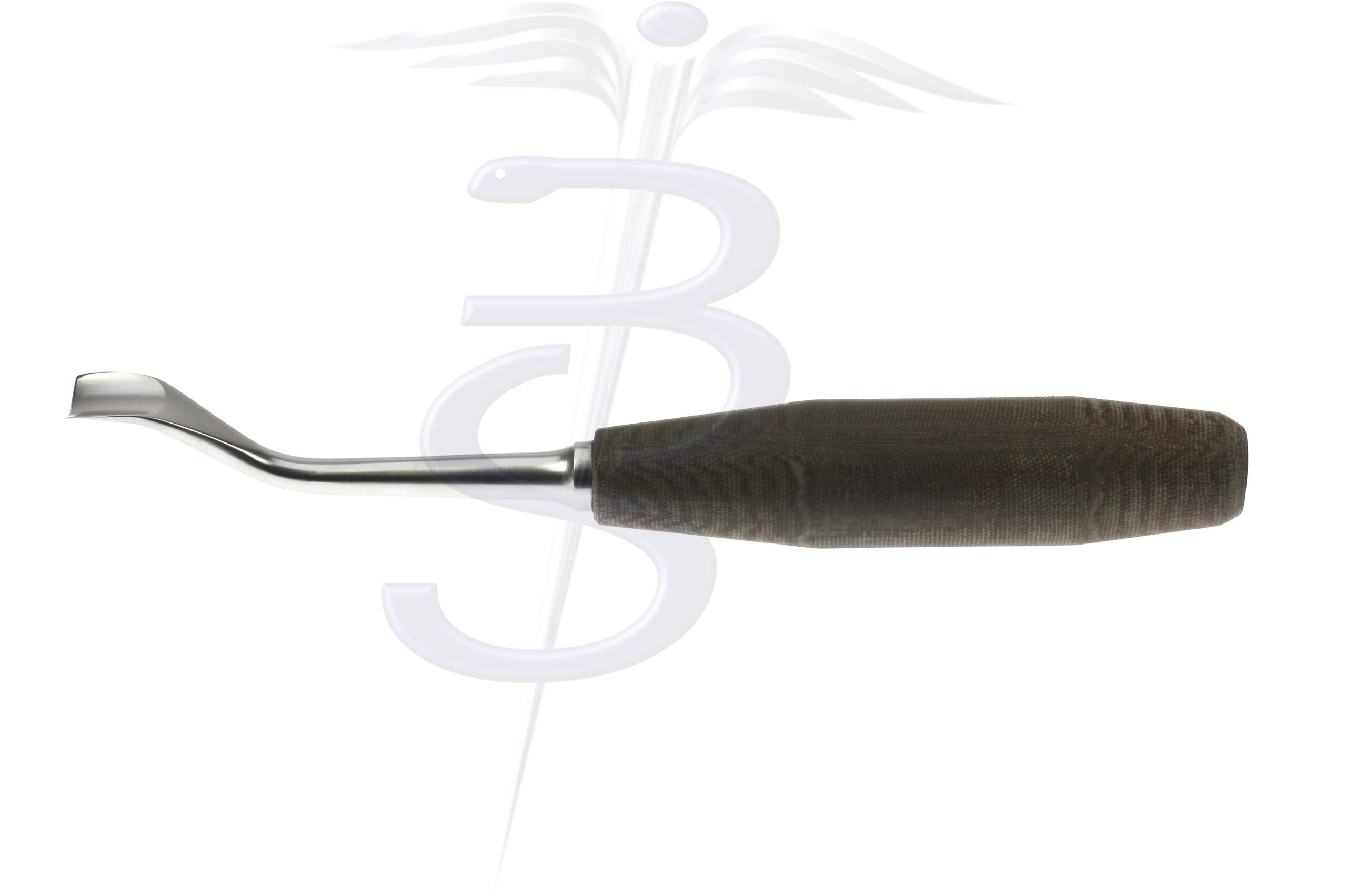 Capener Swan Neck Gouge Reverse Cutting with Tufnol Handle Overall Length 280mm - Bolton Surgical