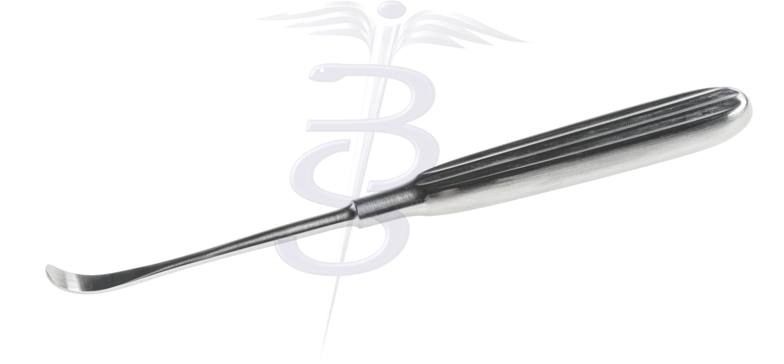 Adson Elevator/Rasparatory Curved 7mm with Hollow Handle Overall Length 170mm - Bolton Surgical