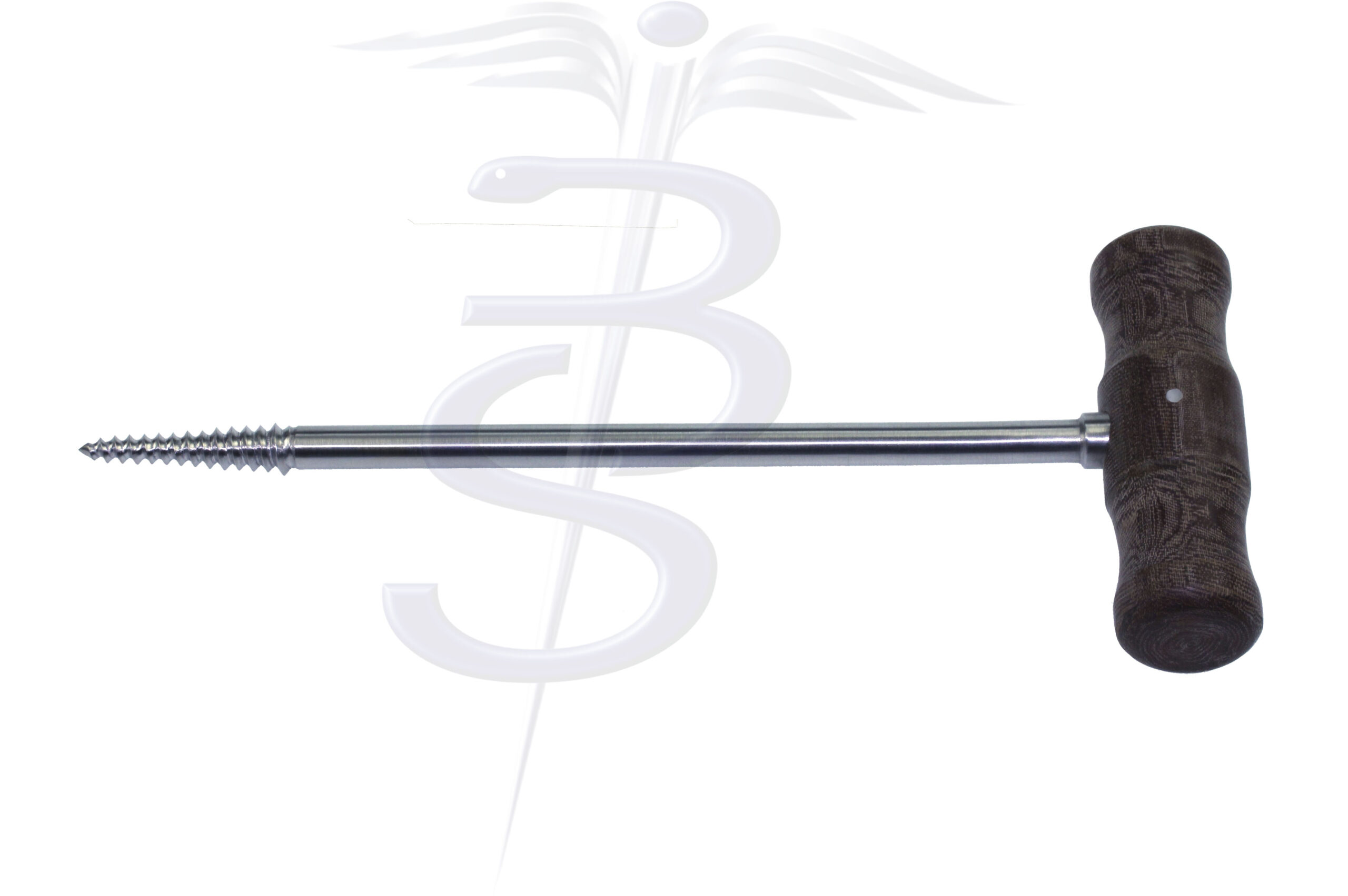 Femoral Head Extractor Self Tapping with Tufnol T Handle Overall Length 260mm - Bolton Surgical