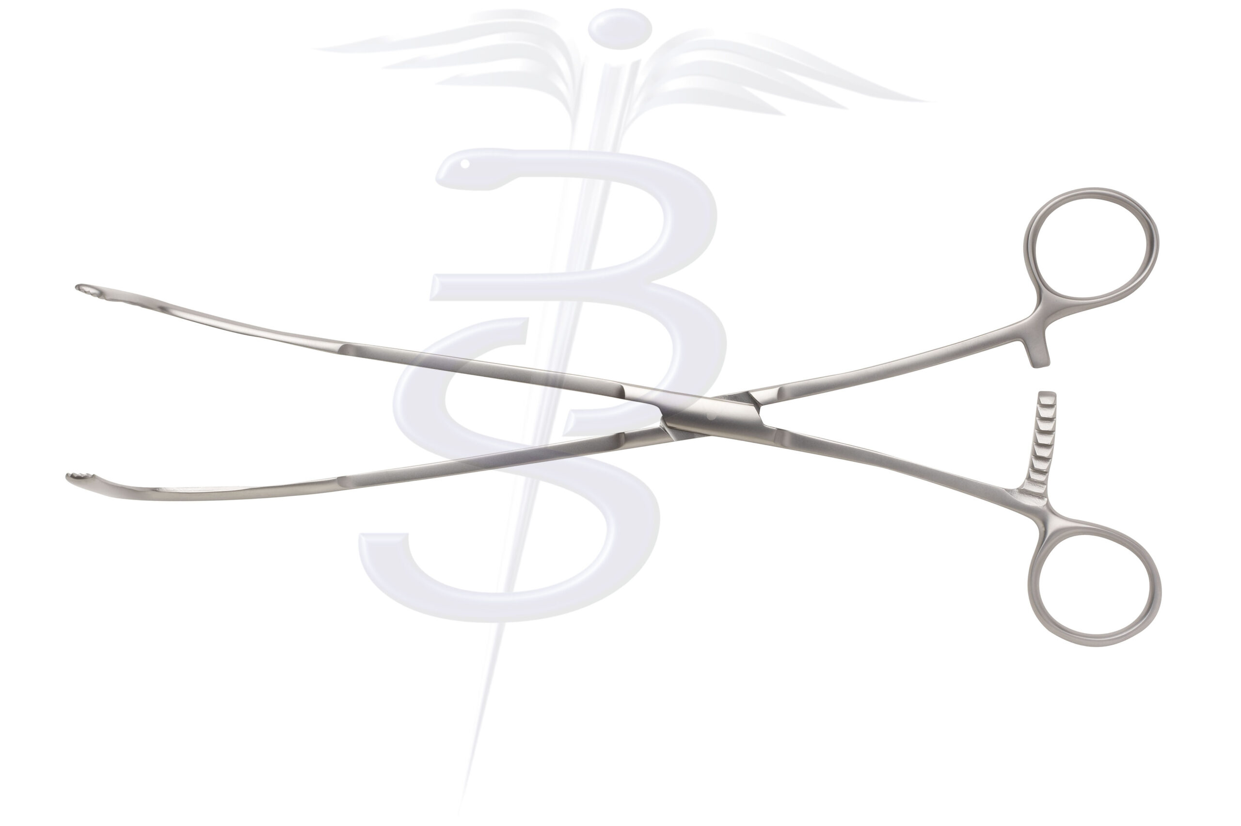 Lloyd Davis Rectal Clamp with Longitudinal Serrations 300mm - Bolton Surgical