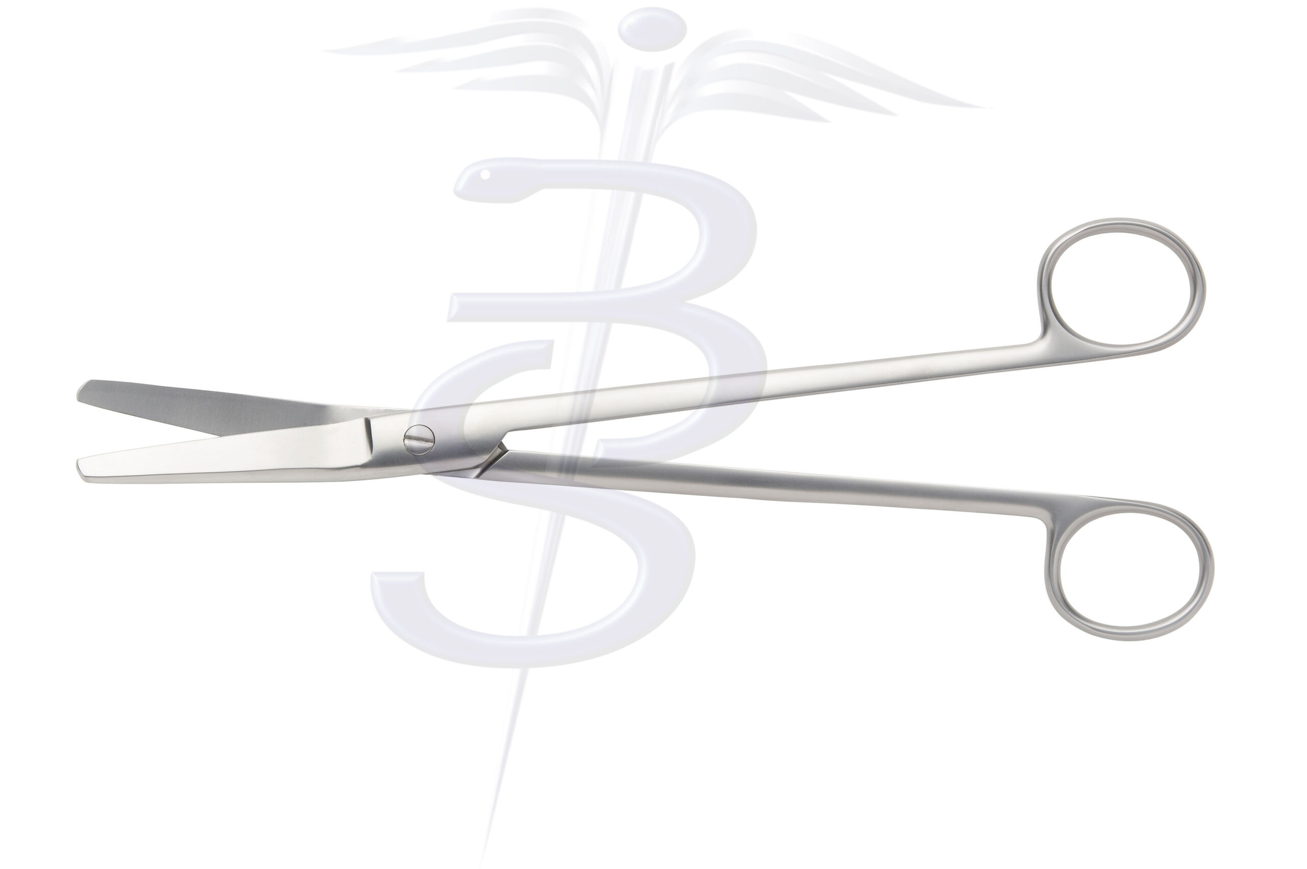 Sims Uterine Scissors Angled on Flat Blunt Pointed Blades 230mm - Bolton Surgical