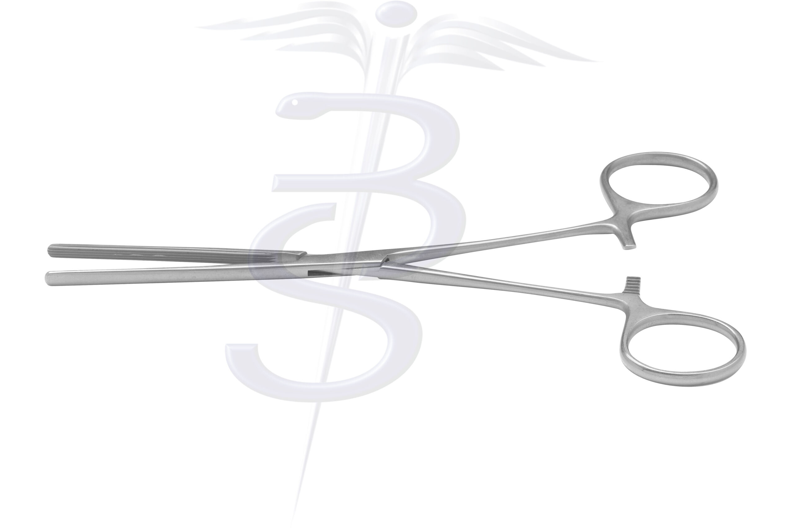 Doyen Clamp Straight Longitudinal Serrations - Bolton Surgical