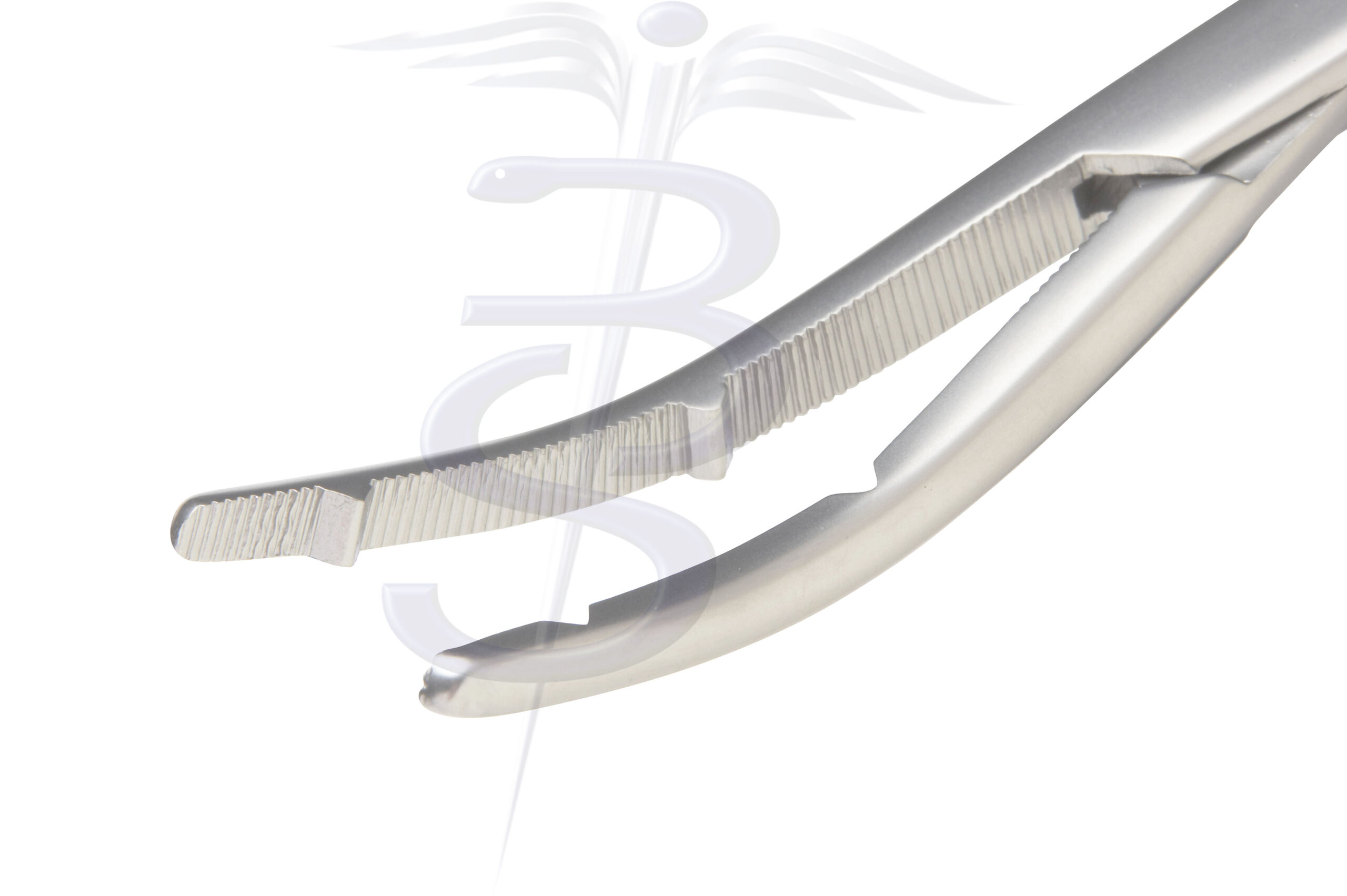Heaney Clamp Curved Double Tooth 200mm - Bolton Surgical