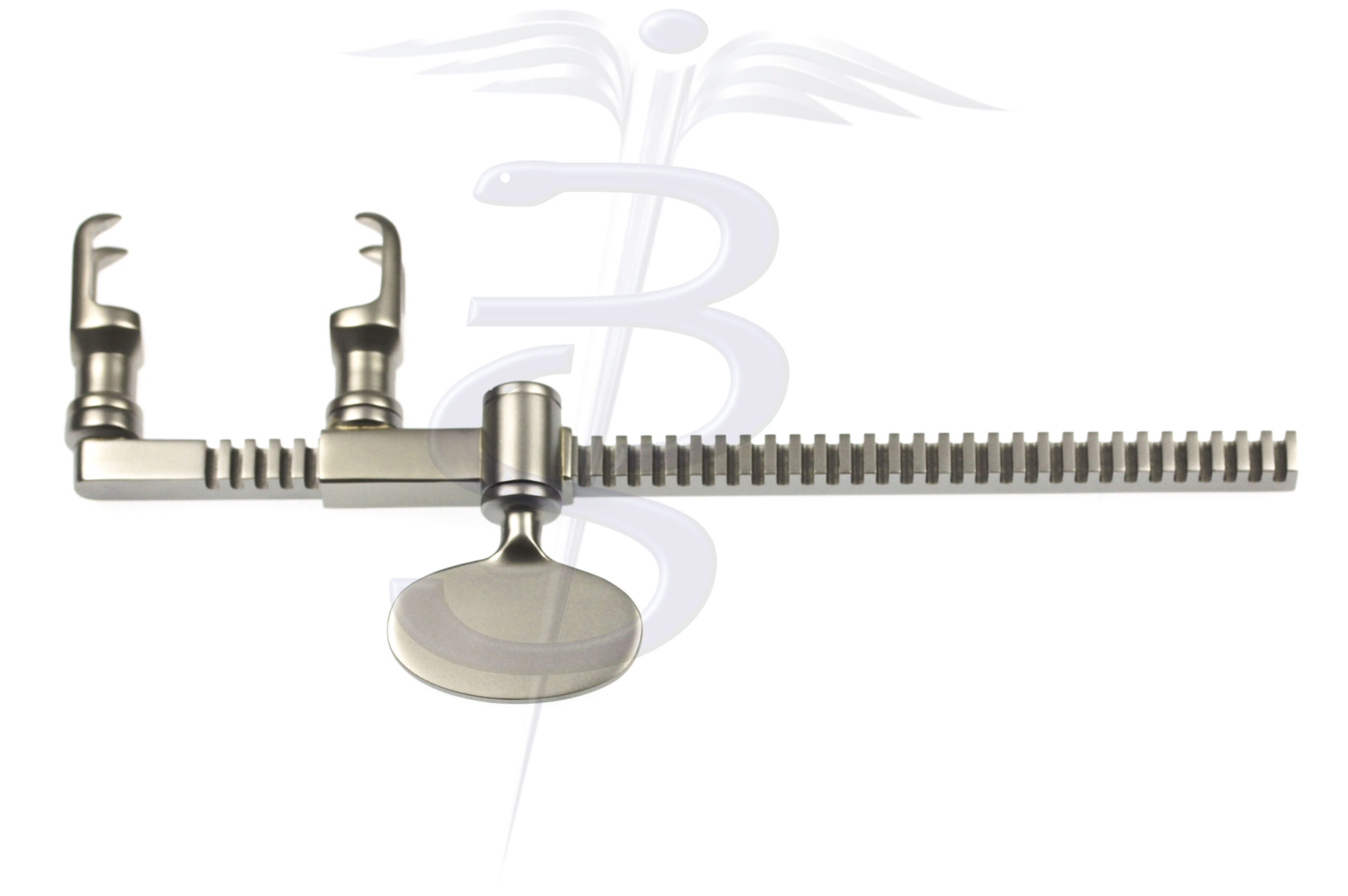 Sellors Rib Approximator with Swivel Blades and Winding Mechanism 12mm Wide x 18mm Deep Overall Width 200mm - Bolton Surgical