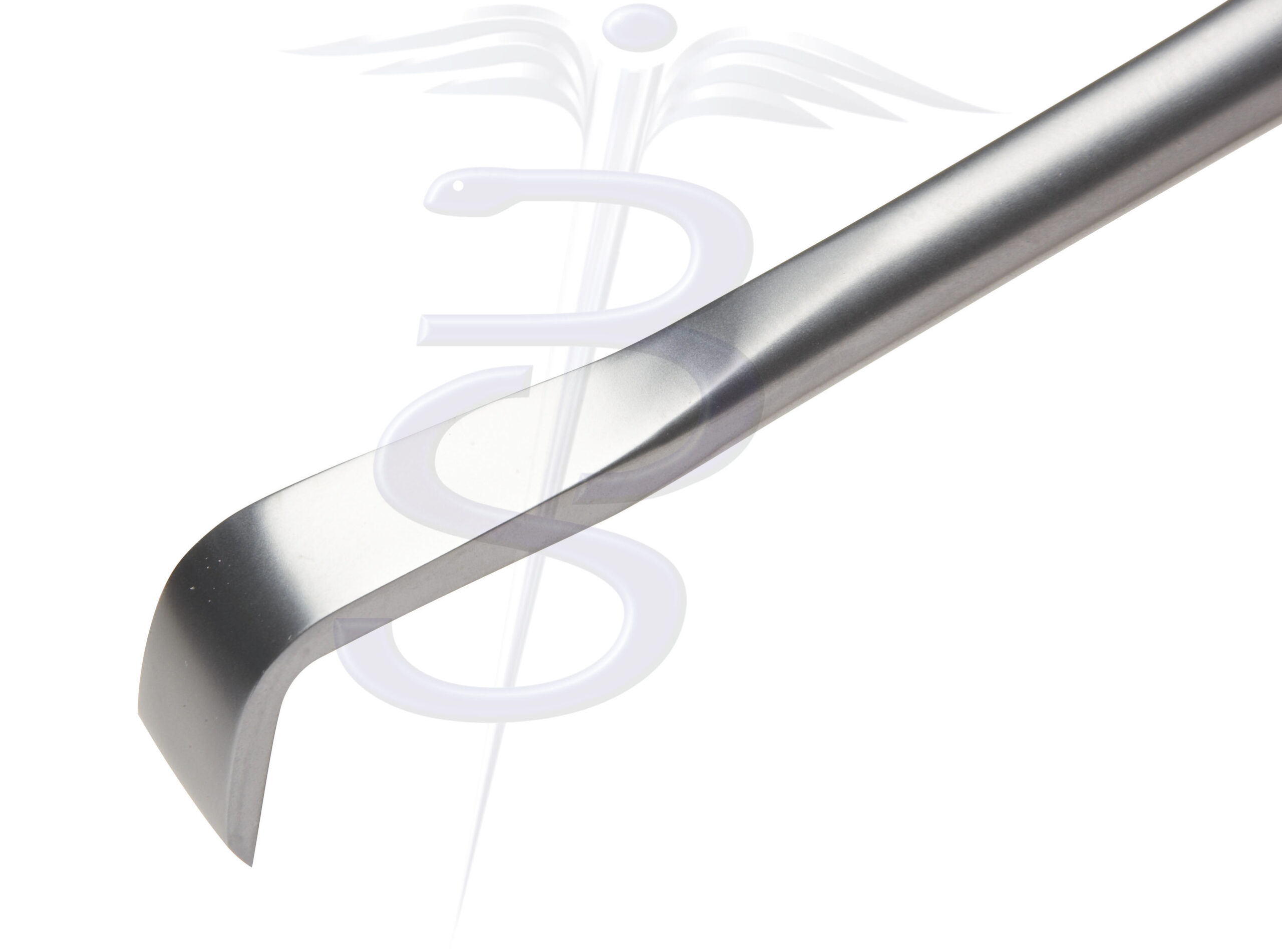Semb Rib Rasparatory Shape D Straight Edge with Long Shaft for Rib Cage Edge 13mm Wide Overall Length 230mm - Bolton Surgical