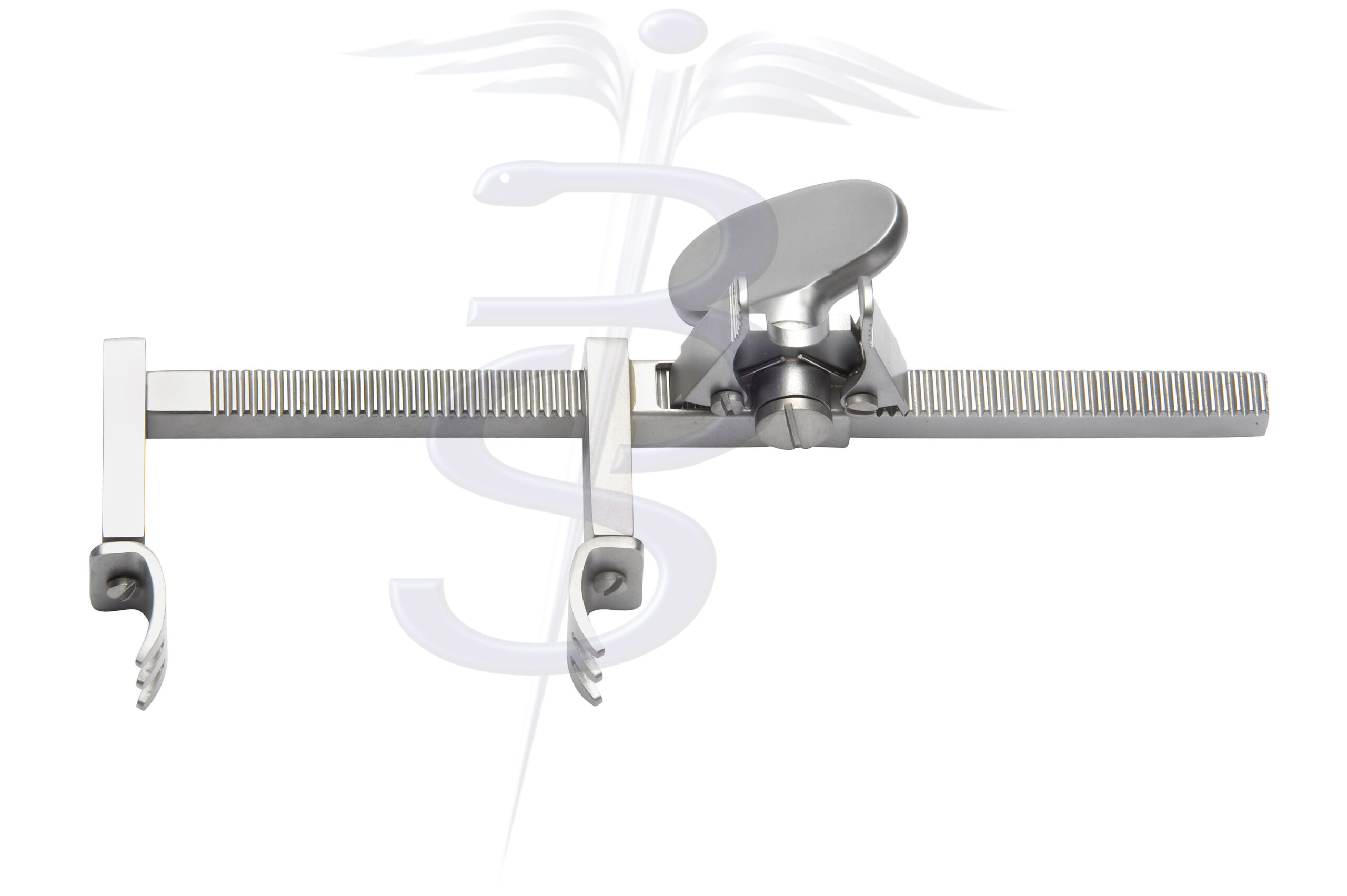 Bailey Rib Spreader with Swivel Blades 12mm Wide x 20mm Deep with Winding Mechanism Overall Width 160mm - Bolton Surgical