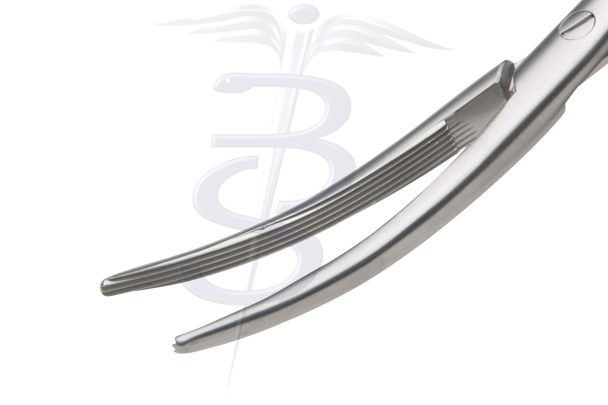 Parker Kerr Clamp Curved with Screw Joint and Longitudinal Serrations - Bolton Surgical